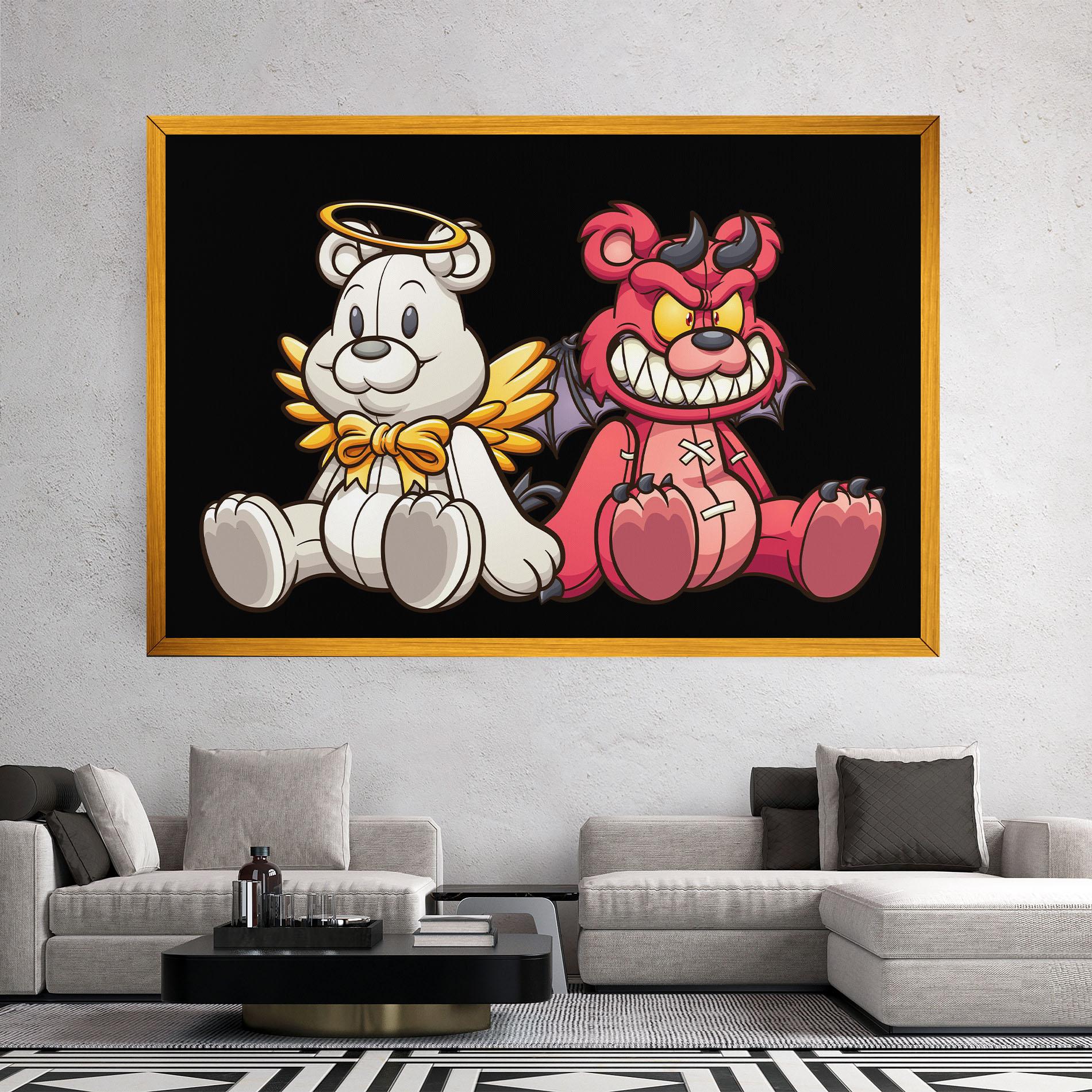 Tablou Canvas Angel Bear mockup 2