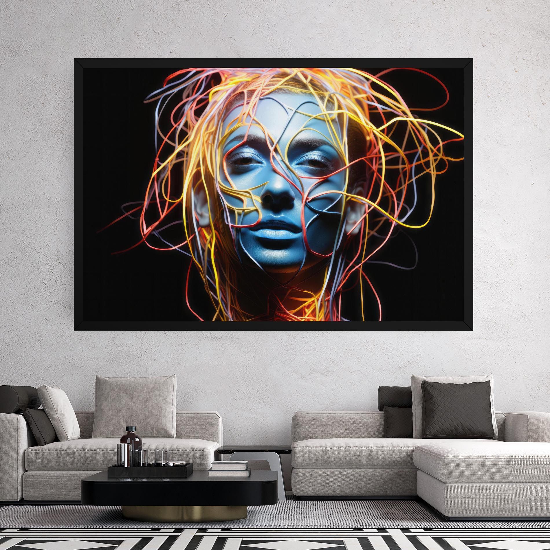 Neon Lights Hair mockup 2