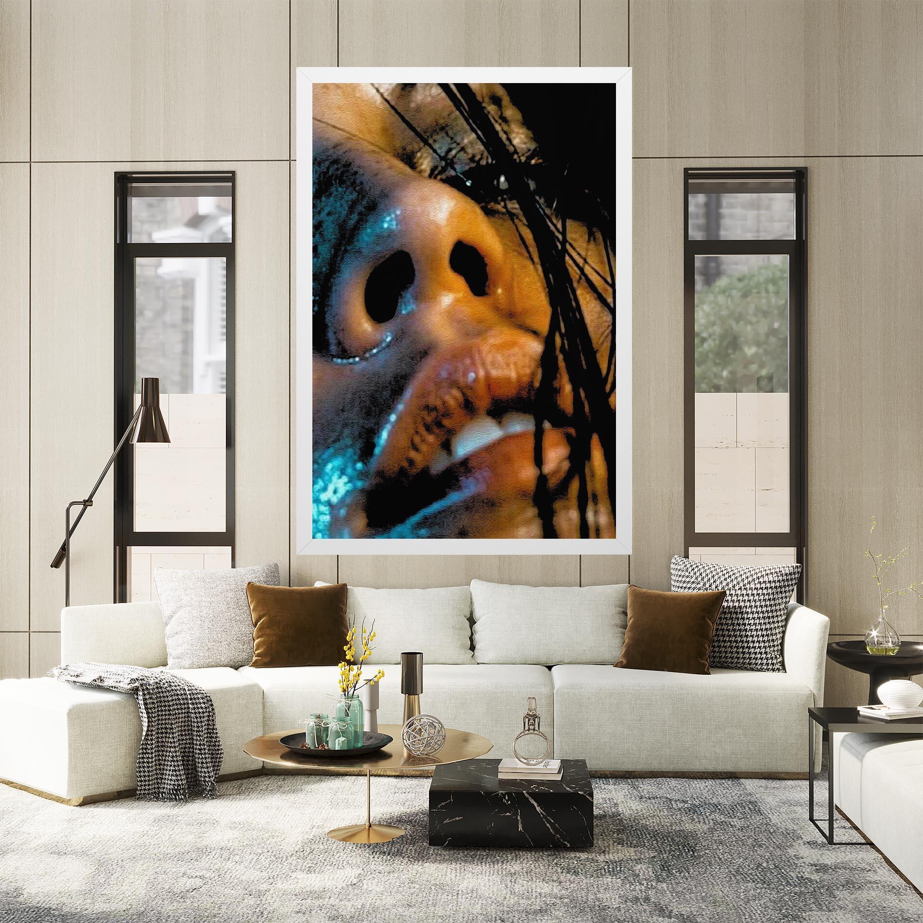 Tablou Canvas Blue Light Face mockup 2