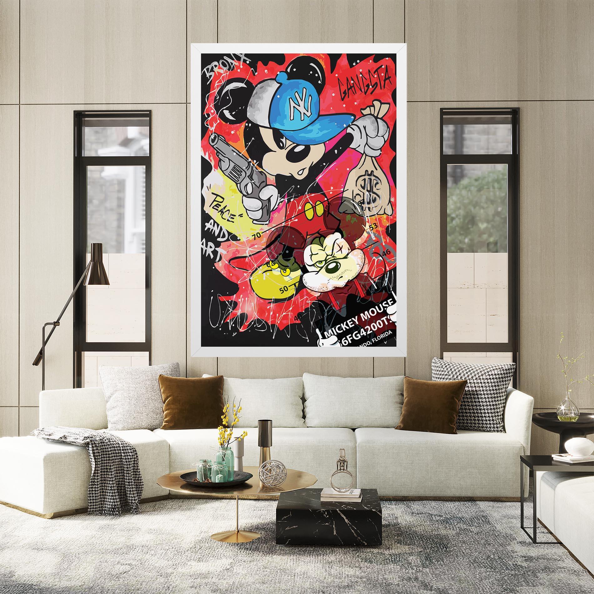 Tablou Canvas Gangsta Mickey mockup 2