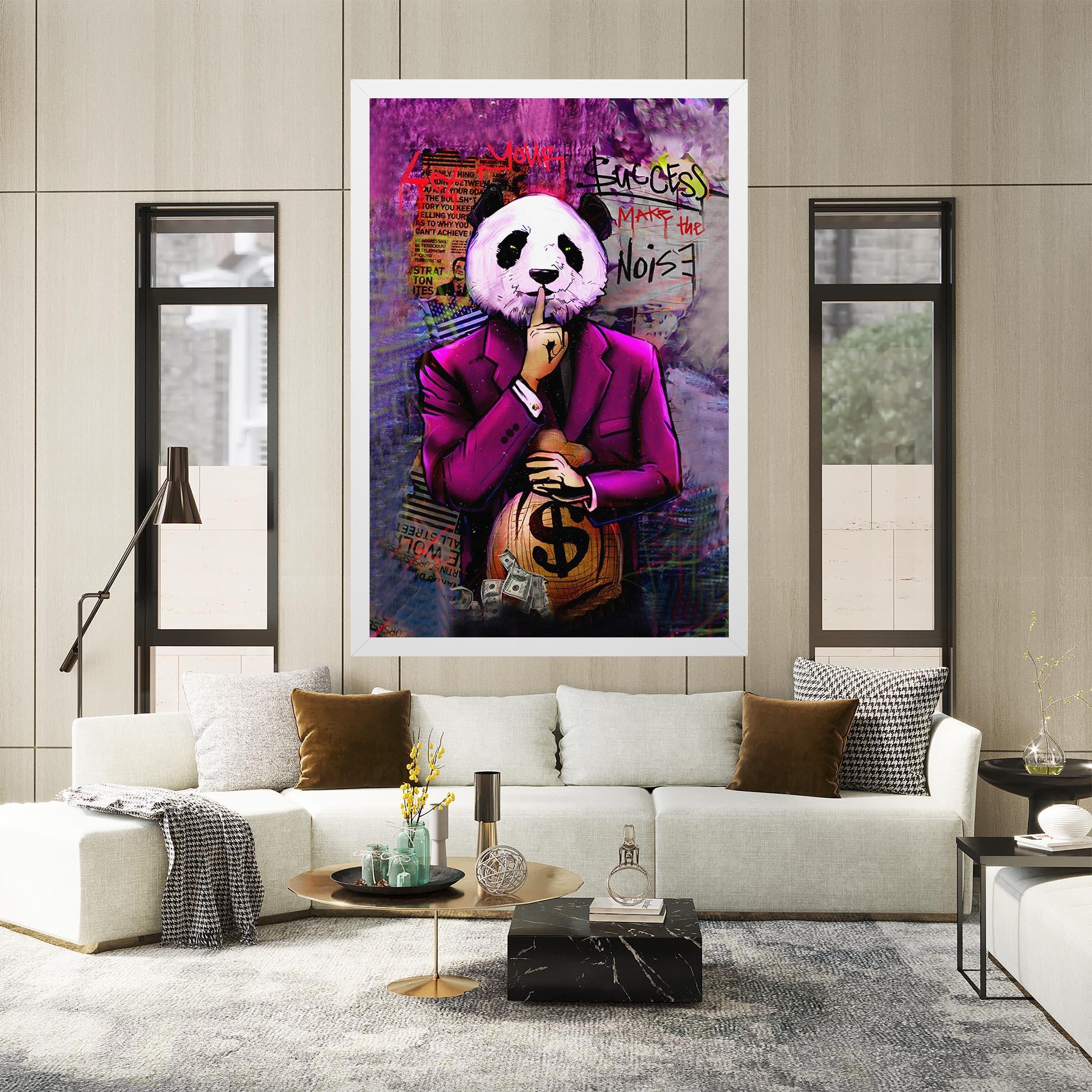Tablou Canvas Silence Panda mockup 2