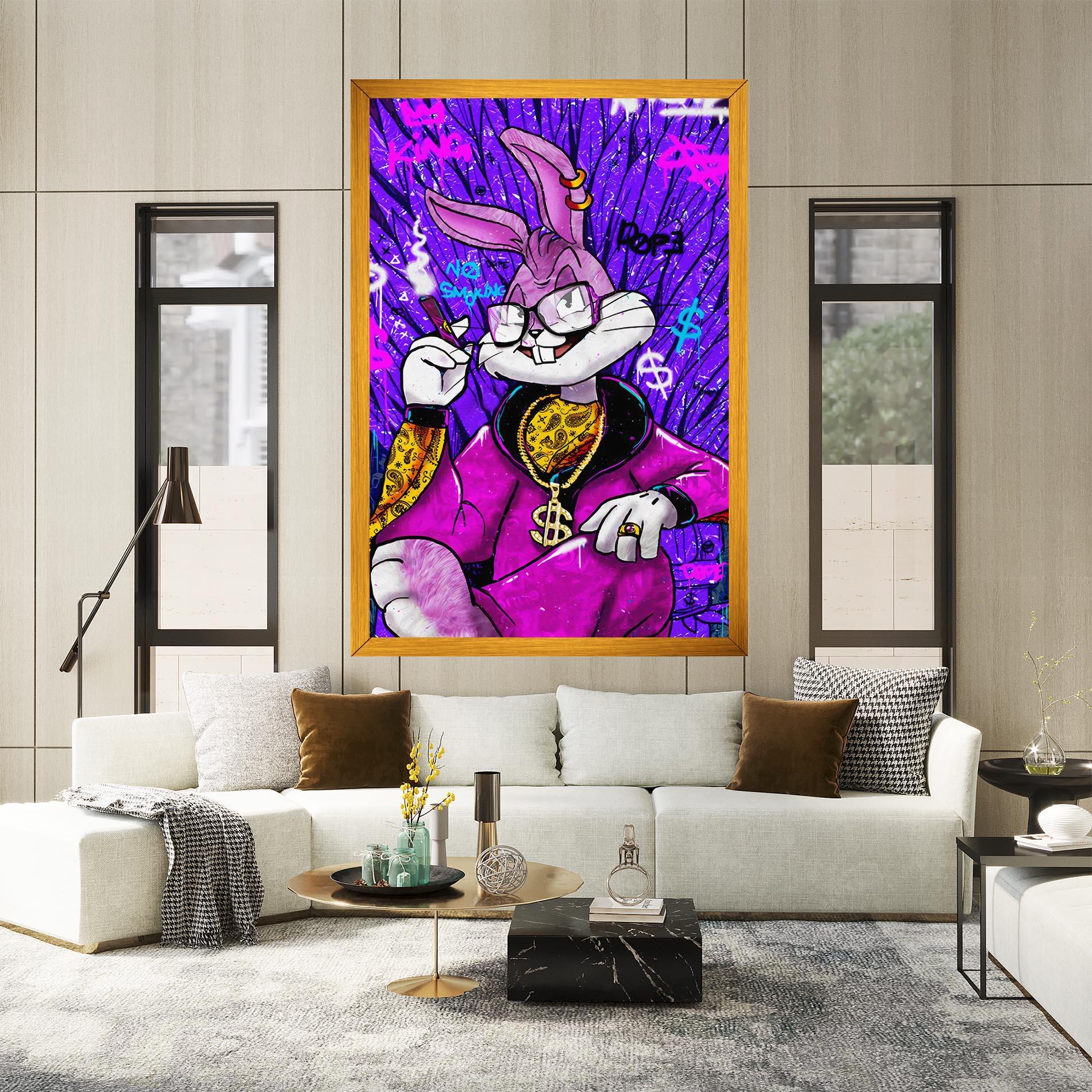 Tablou Canvas Boss Buny mockup 2