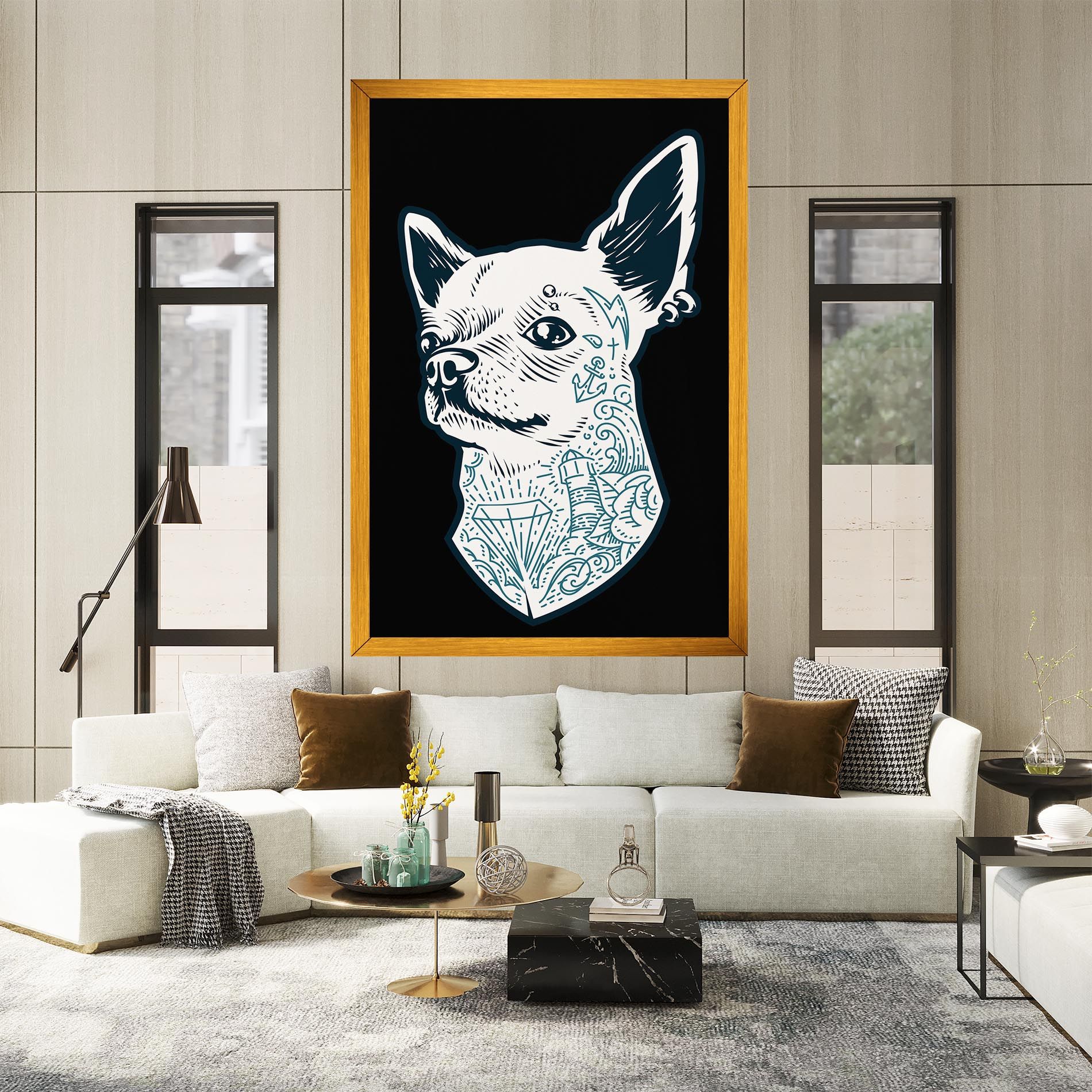 Chihuahua Tattoo mockup 2