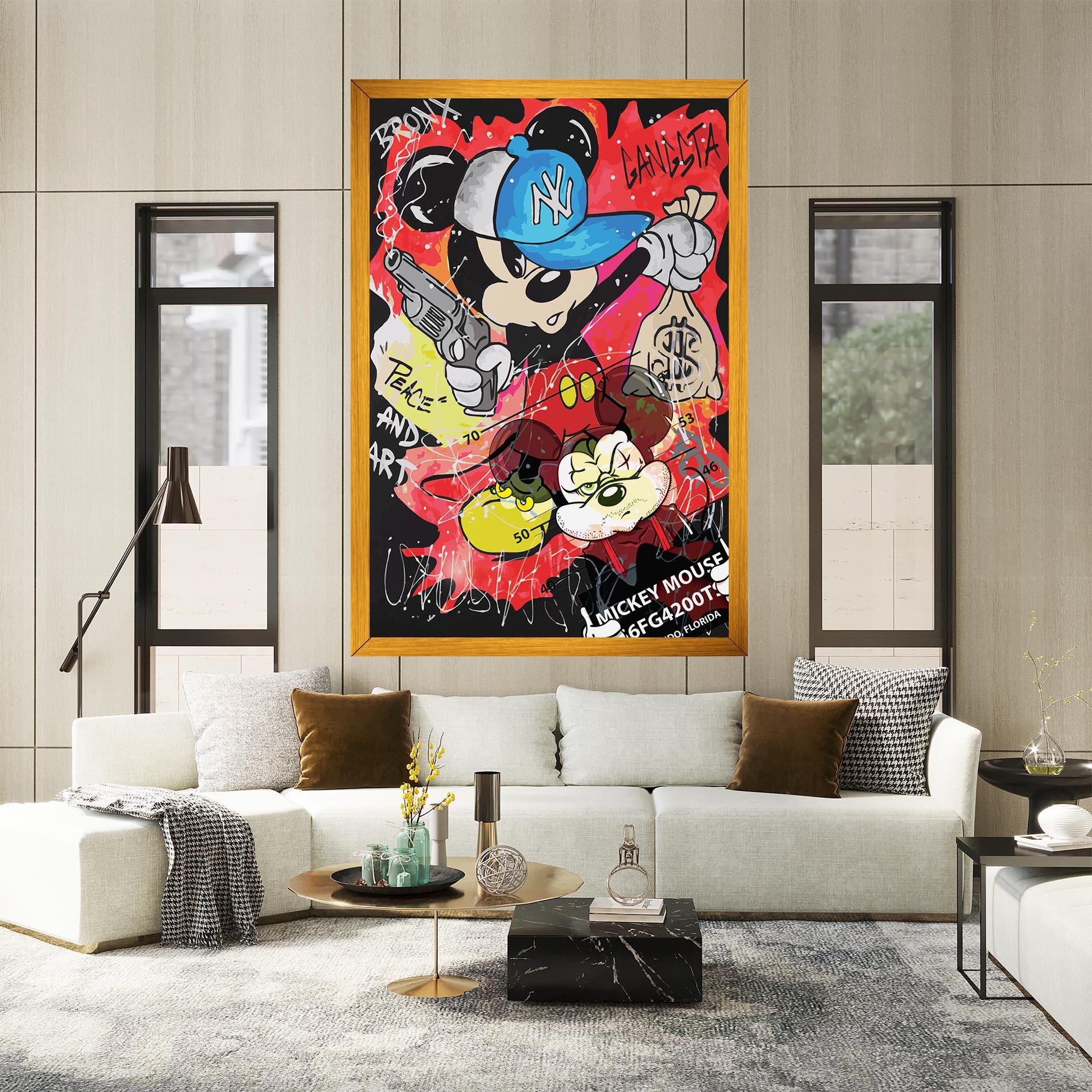 Tablou Canvas Gangsta Mickey mockup 2