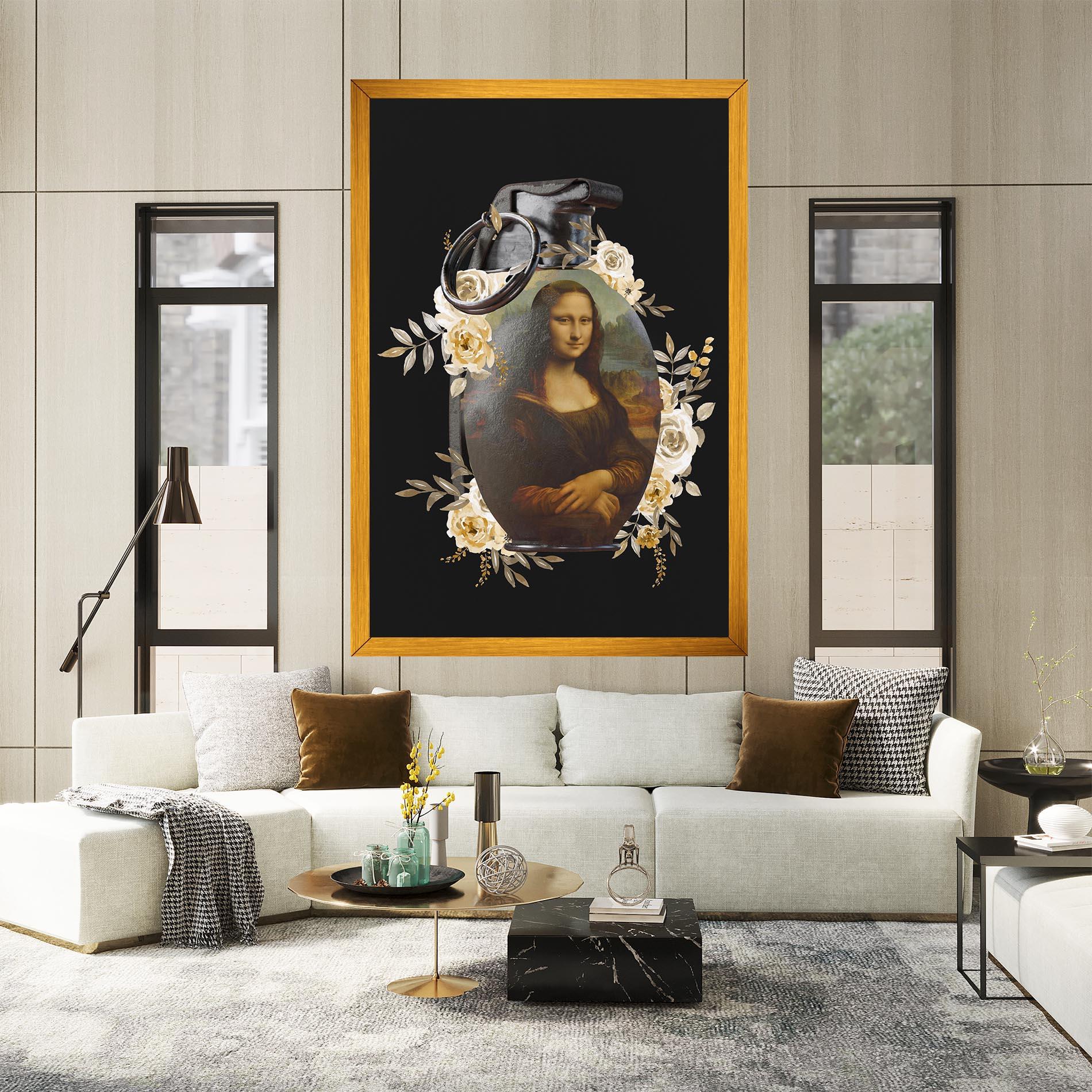 Tablou Canvas Monalisa Bomb mockup 2