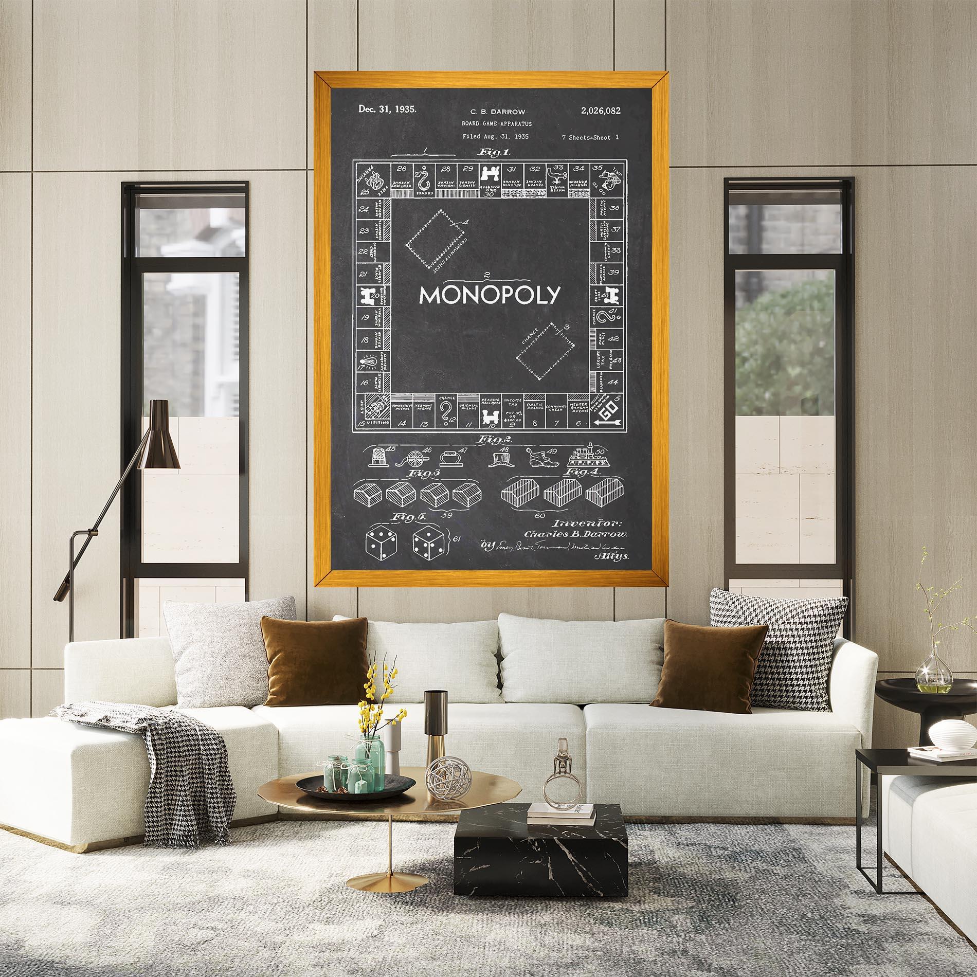 Tablou Canvas Monopoly Board mockup 2