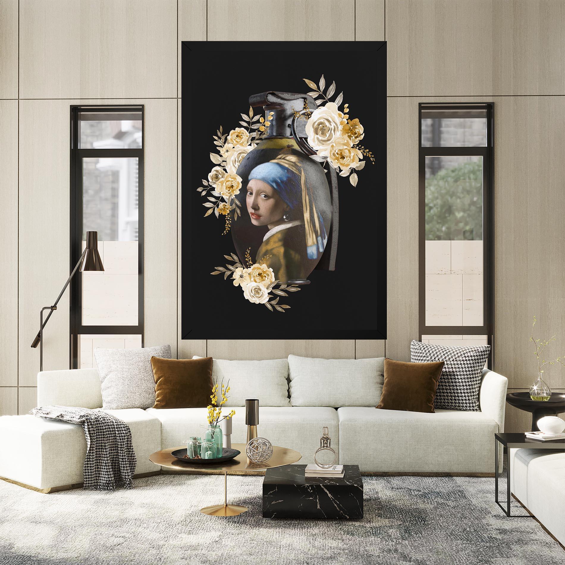 Tablou Canvas A Girl Is A Grenade mockup 2