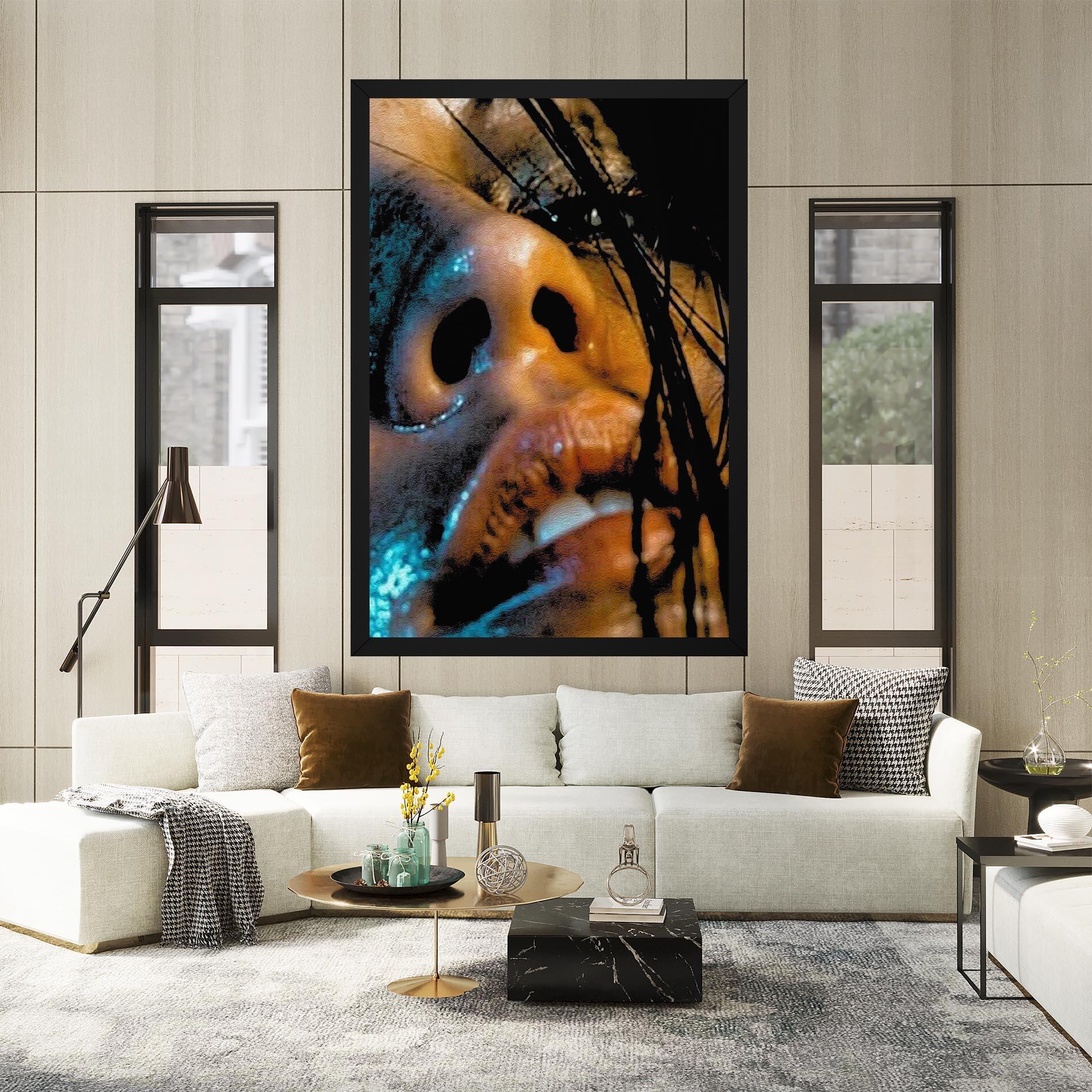 Tablou Canvas Blue Light Face mockup 2