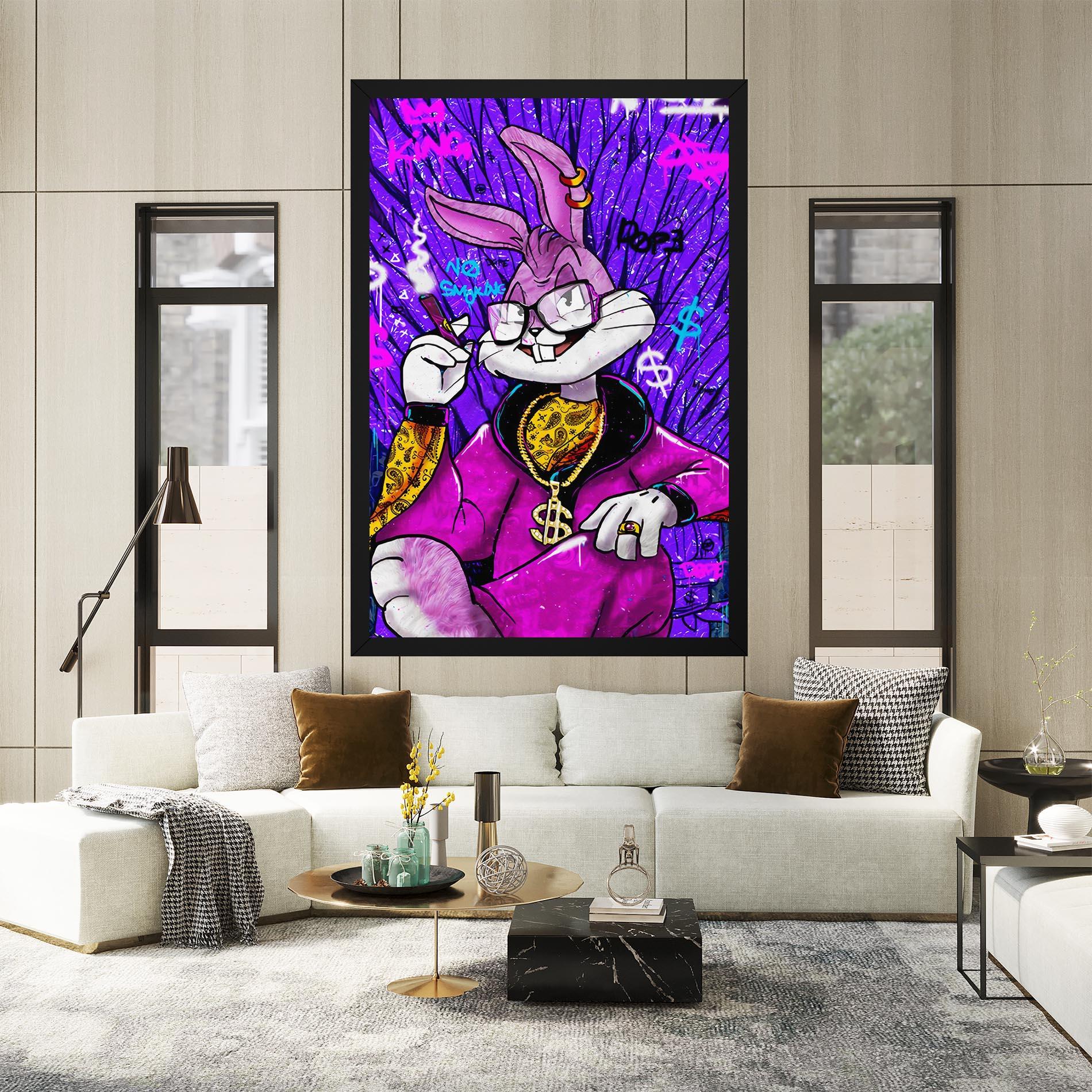 Tablou Canvas Boss Buny mockup 2