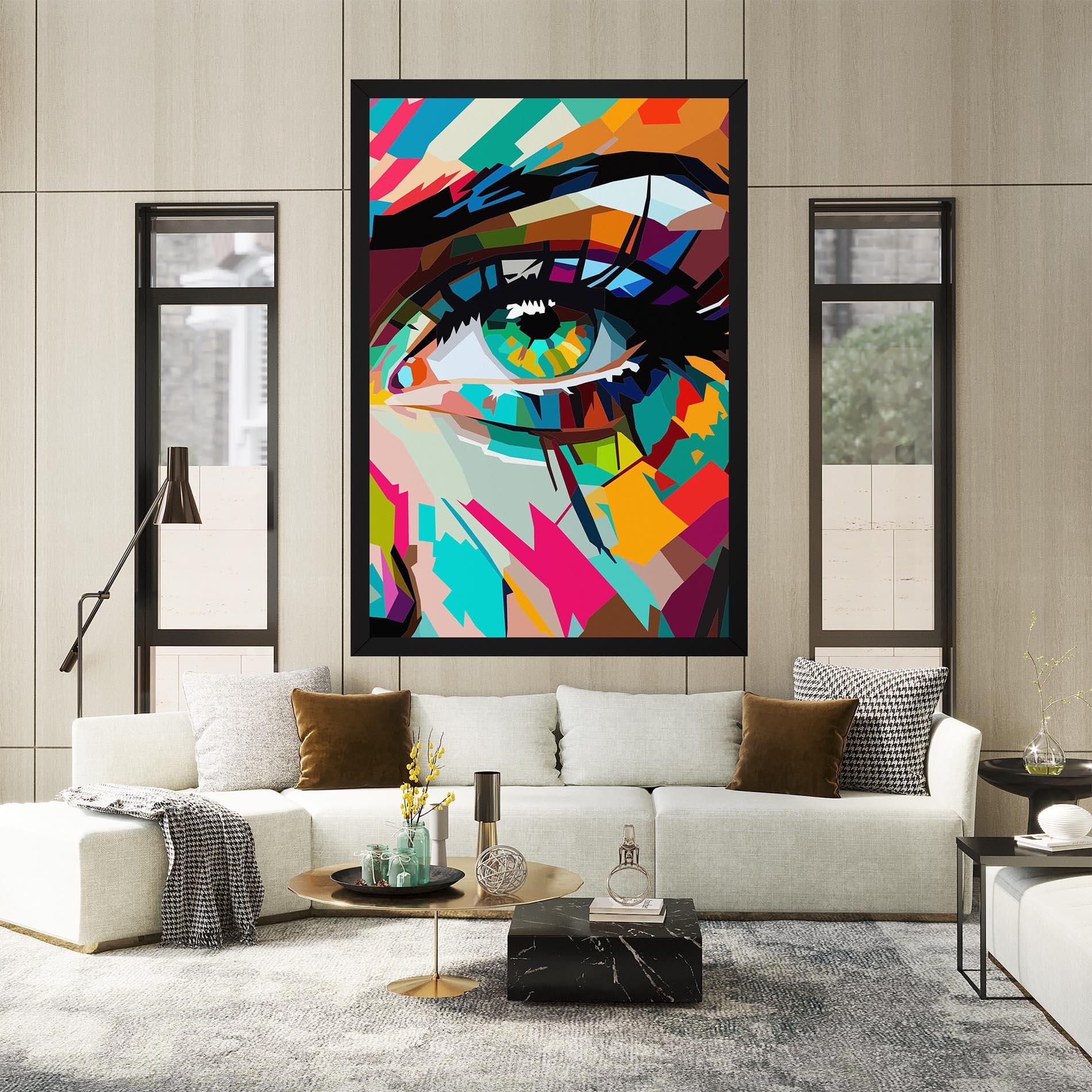 Tablou Canvas Colorful Eye mockup 2