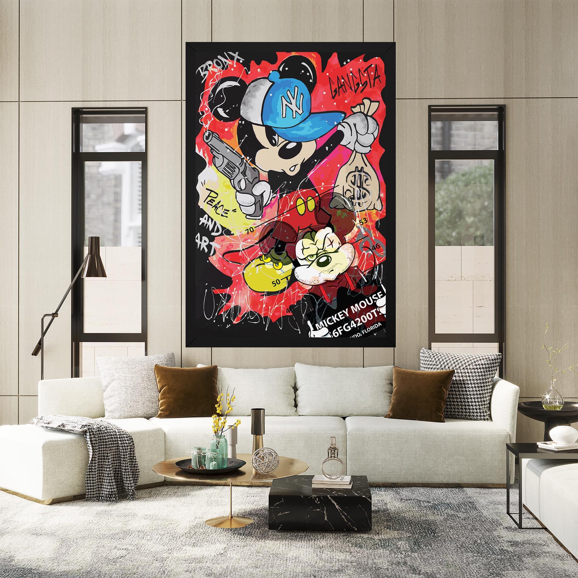Tablou Canvas Gangsta Mickey mockup 2