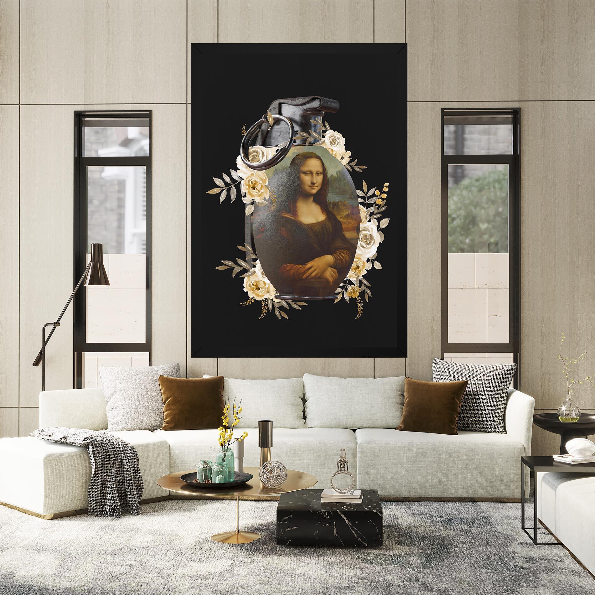 Tablou Canvas Monalisa Bomb mockup 2