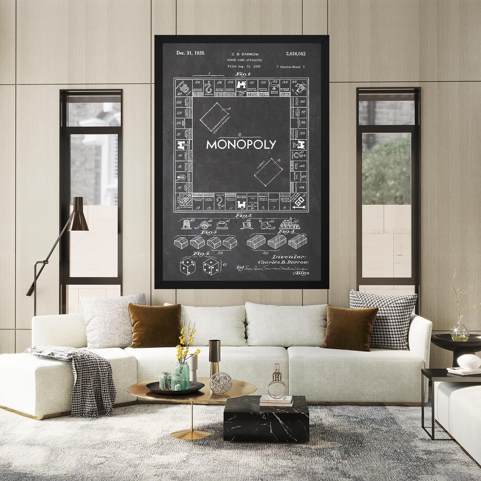 Tablou Canvas Monopoly Board mockup 2