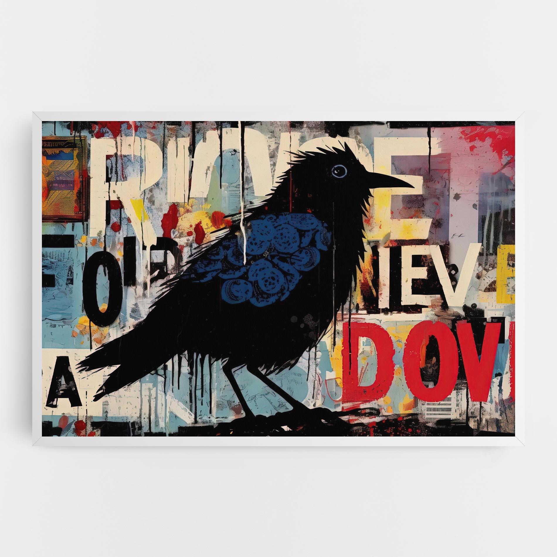 Tablou Canvas Bird Old Doodle mockup 0