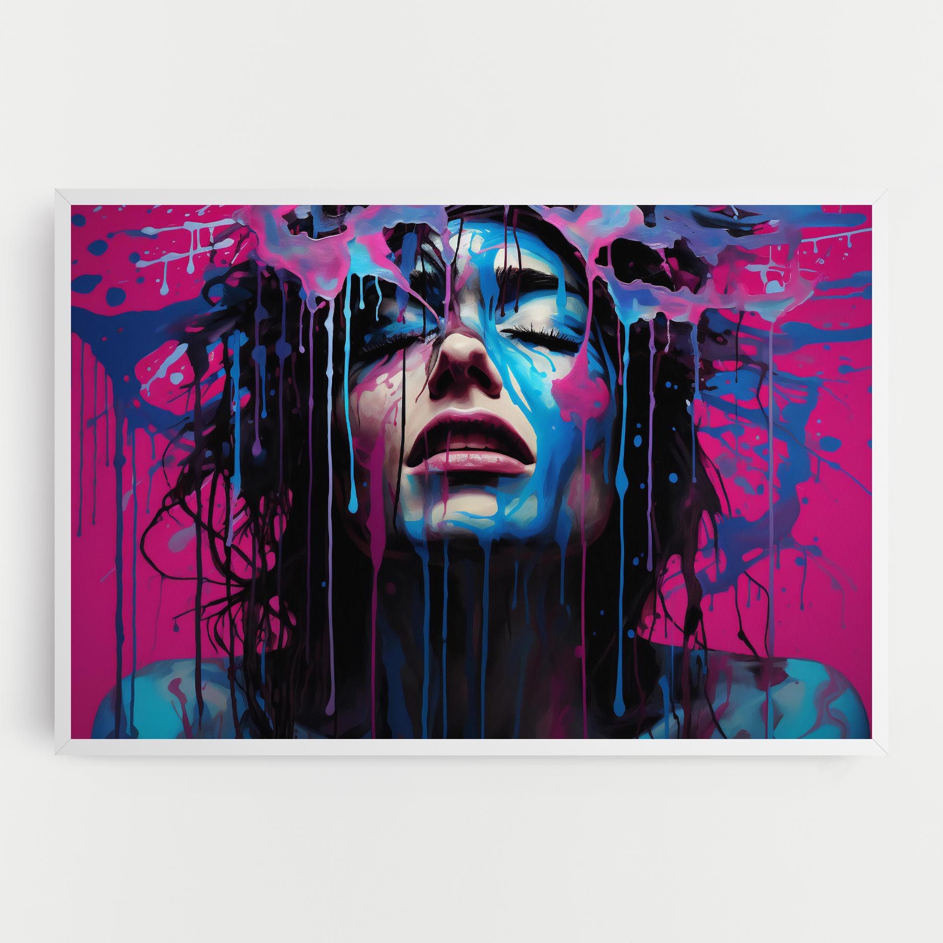 Blue Pink Woman mockup 0