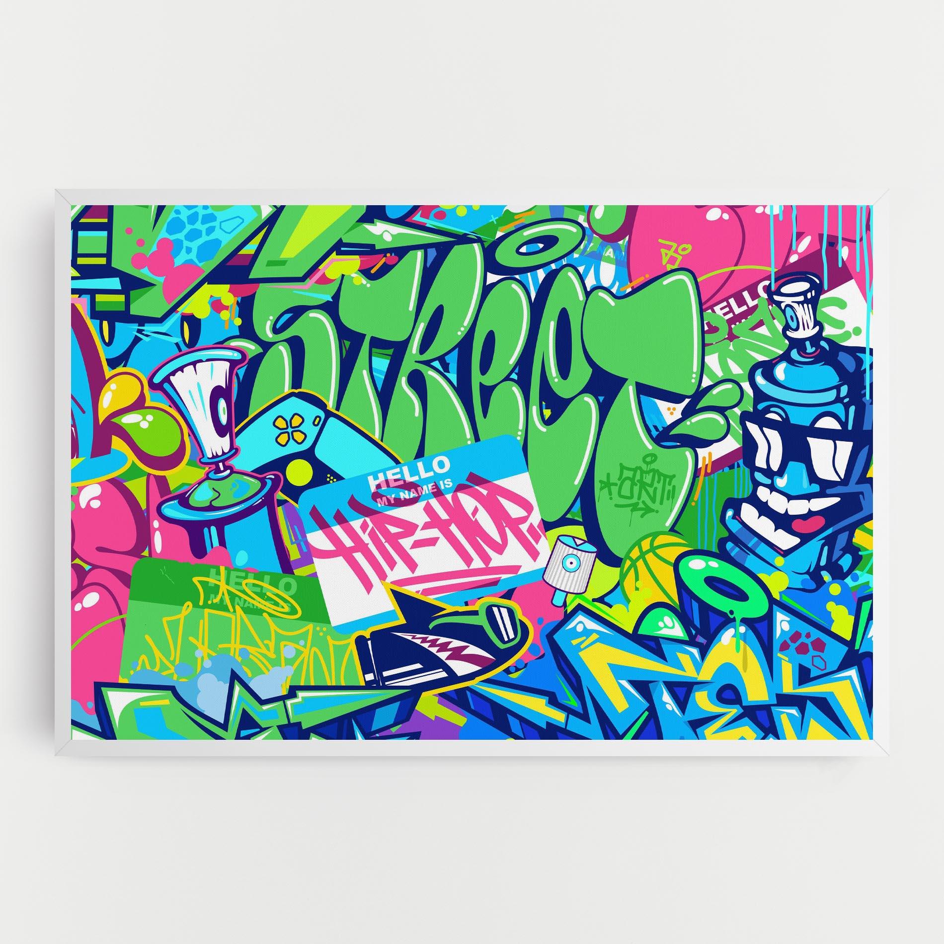 Tablou Canvas Colorful Hip Hop mockup 0
