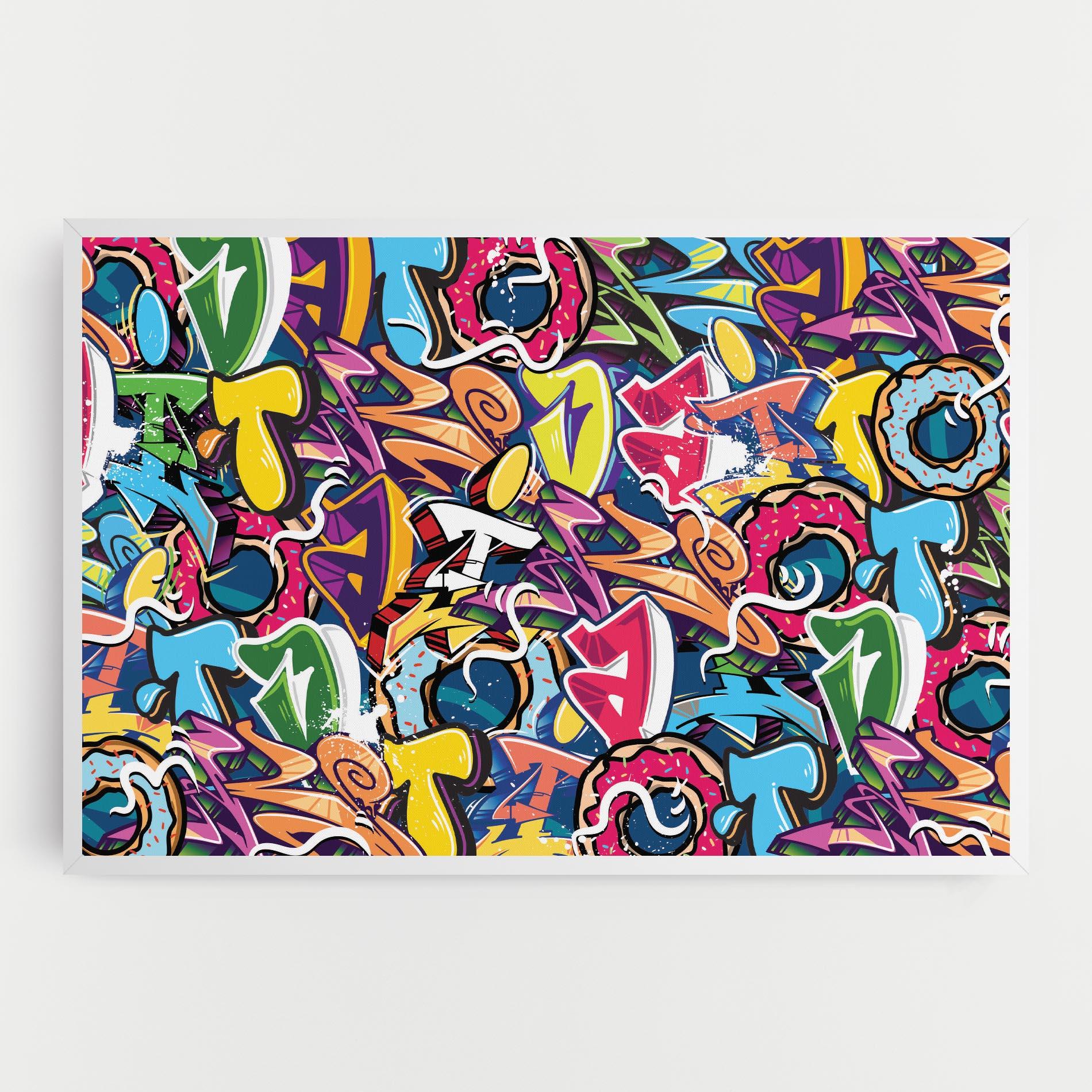 Tablou Canvas Graffiti Letters mockup 0