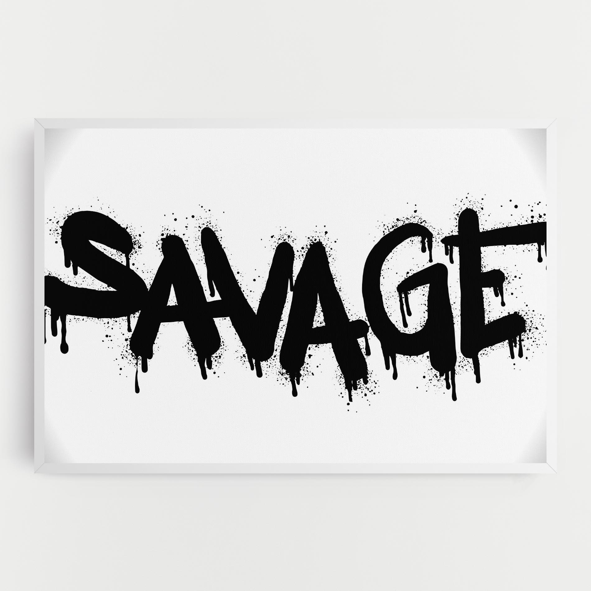 Tablou Canvas Savage Graffiti Spray mockup 0