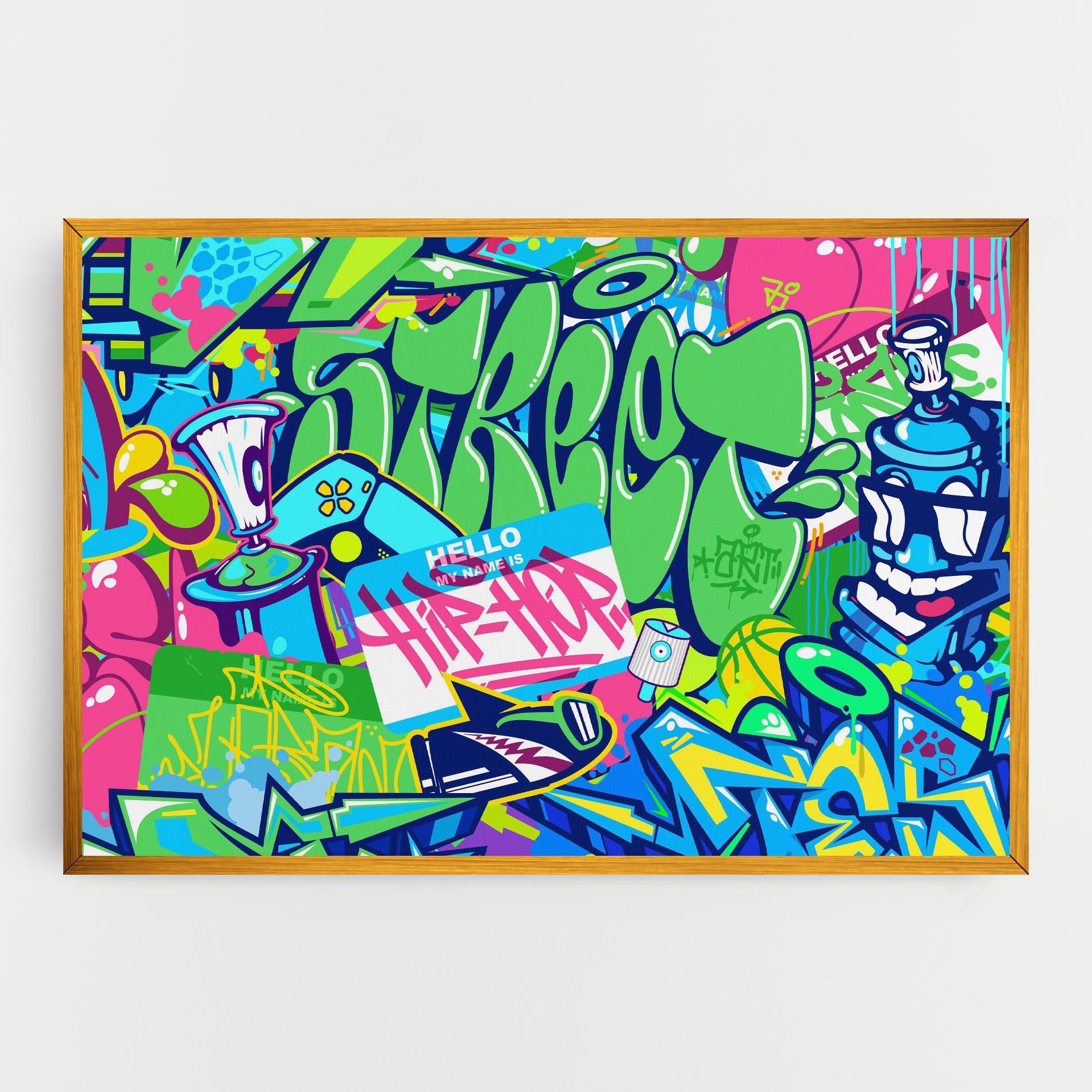 Tablou Canvas Colorful Hip Hop mockup 0