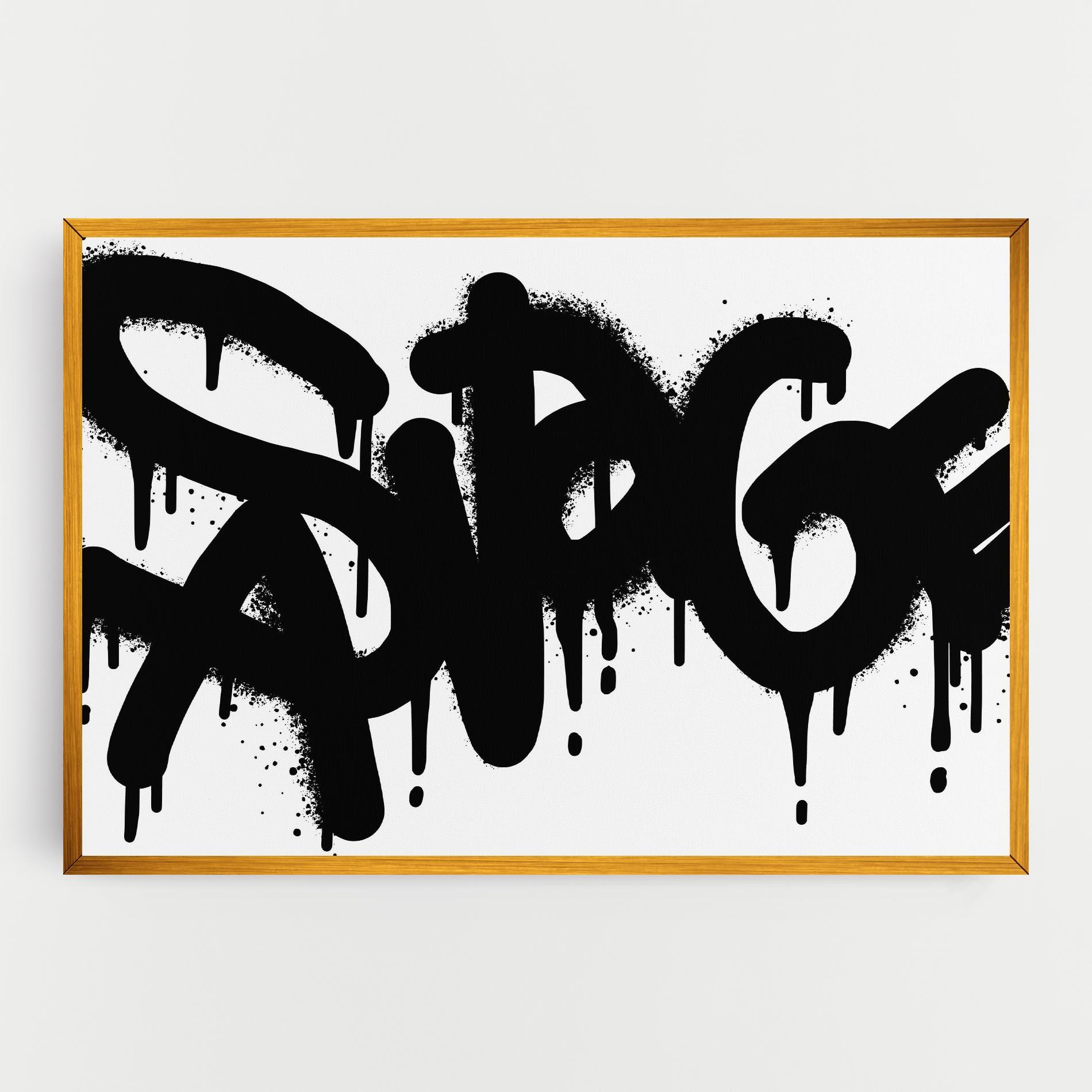 Tablou Canvas Graffiti Savage mockup 0