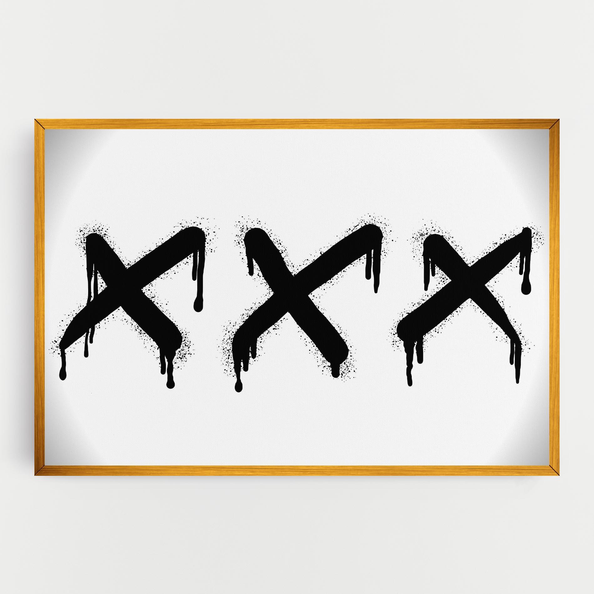 Tablou Canvas Grafiti X Spray mockup 0