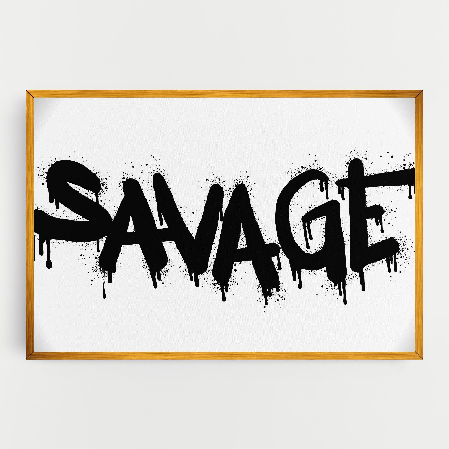 Tablou Canvas Savage Graffiti Spray mockup 0
