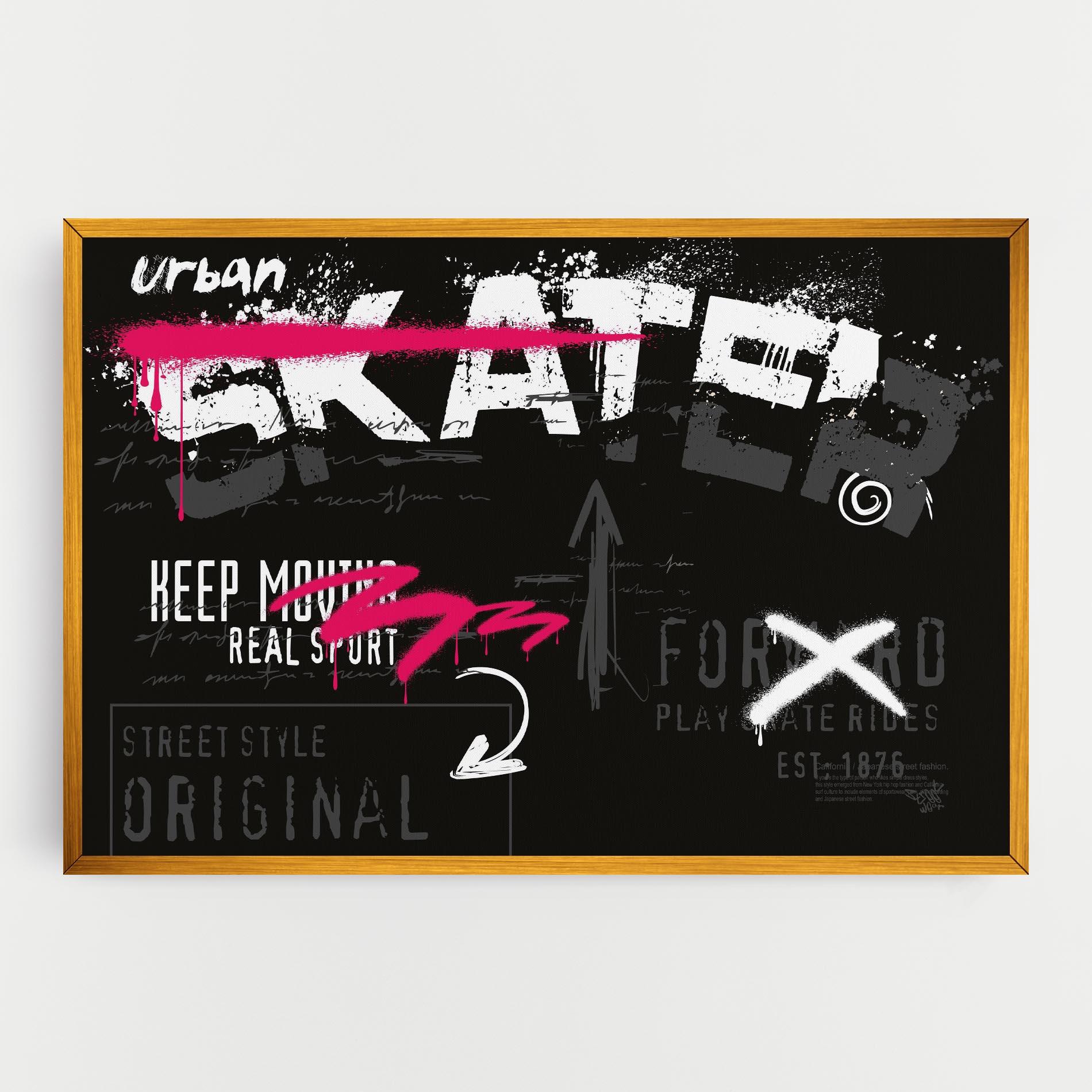 Tablou Canvas Skater Spray mockup 0