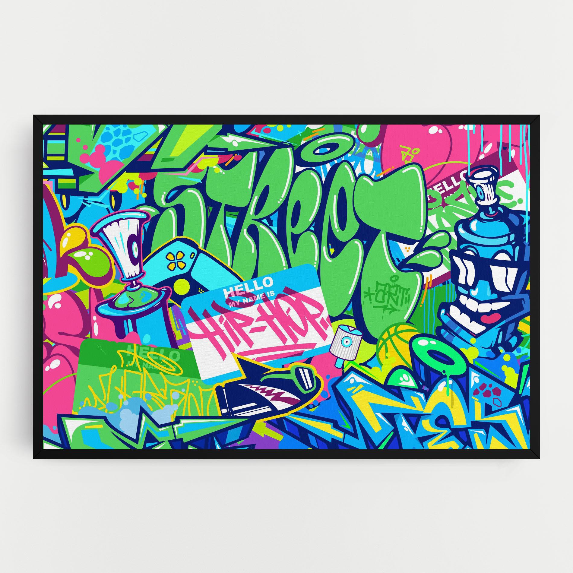 Tablou Canvas Colorful Hip Hop mockup 0