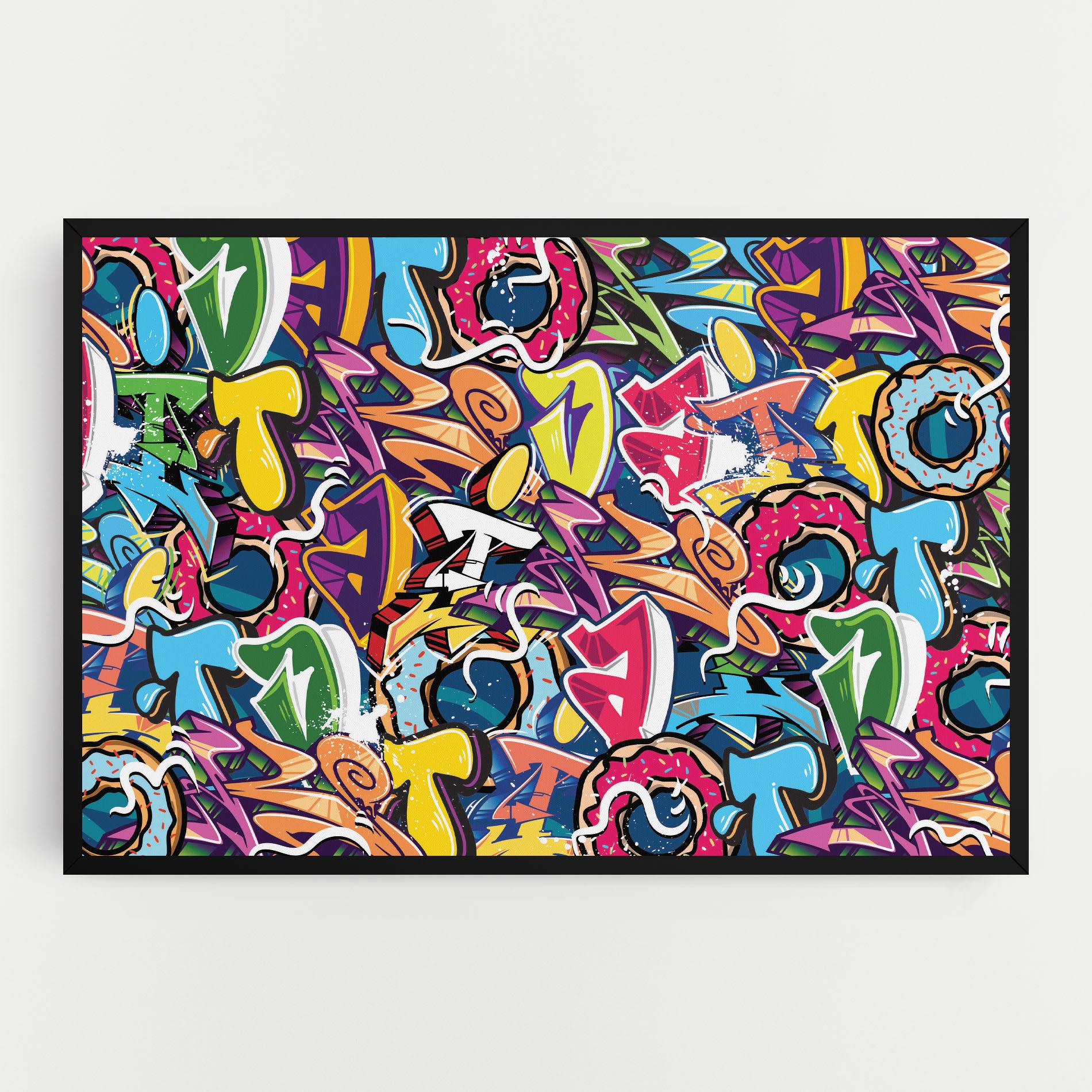 Tablou Canvas Graffiti Letters mockup 0