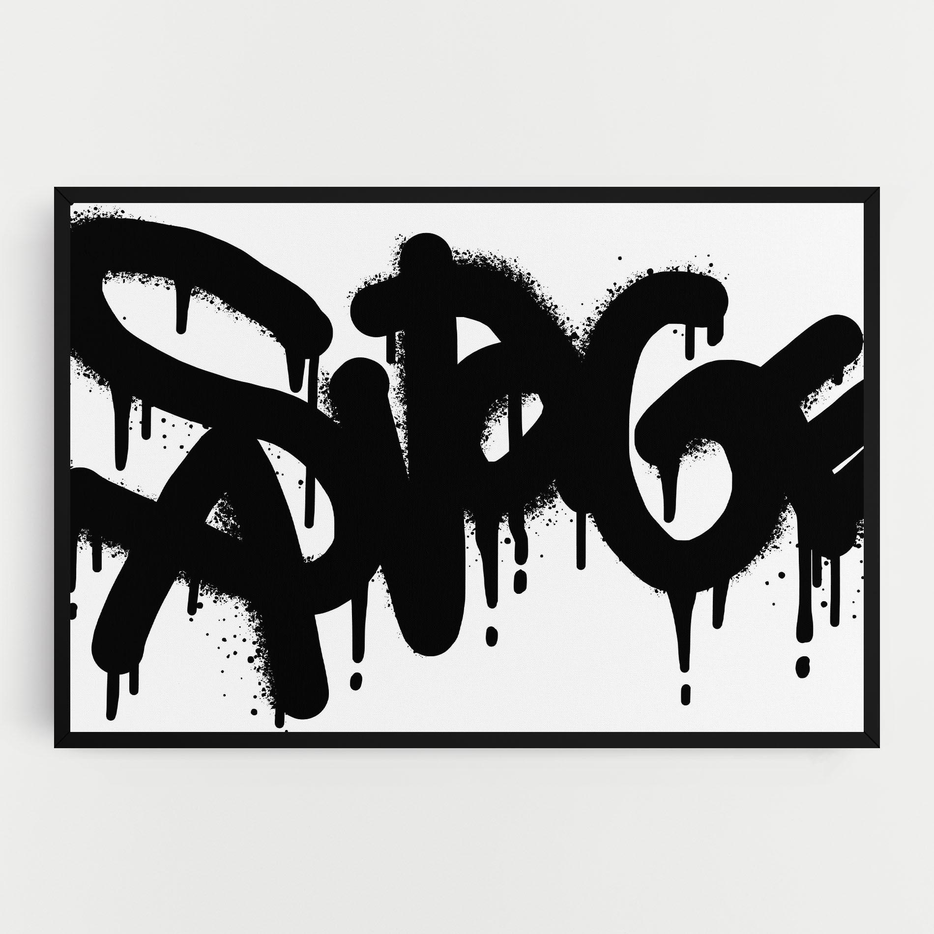 Tablou Canvas Graffiti Savage mockup 0