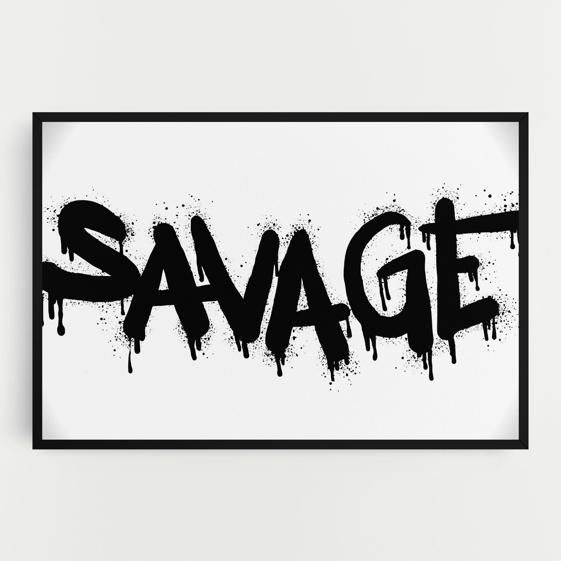 Tablou Canvas Savage Graffiti Spray mockup 0