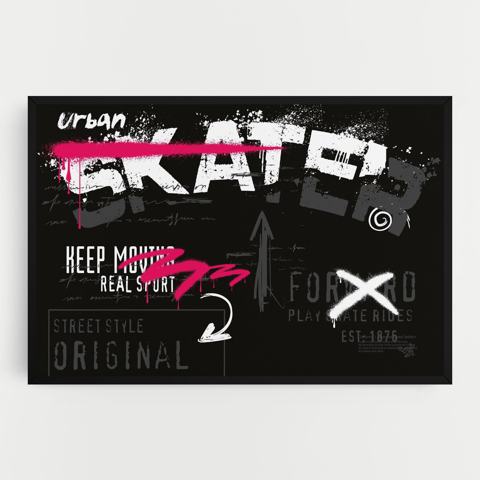 Tablou Canvas Skater Spray mockup 0