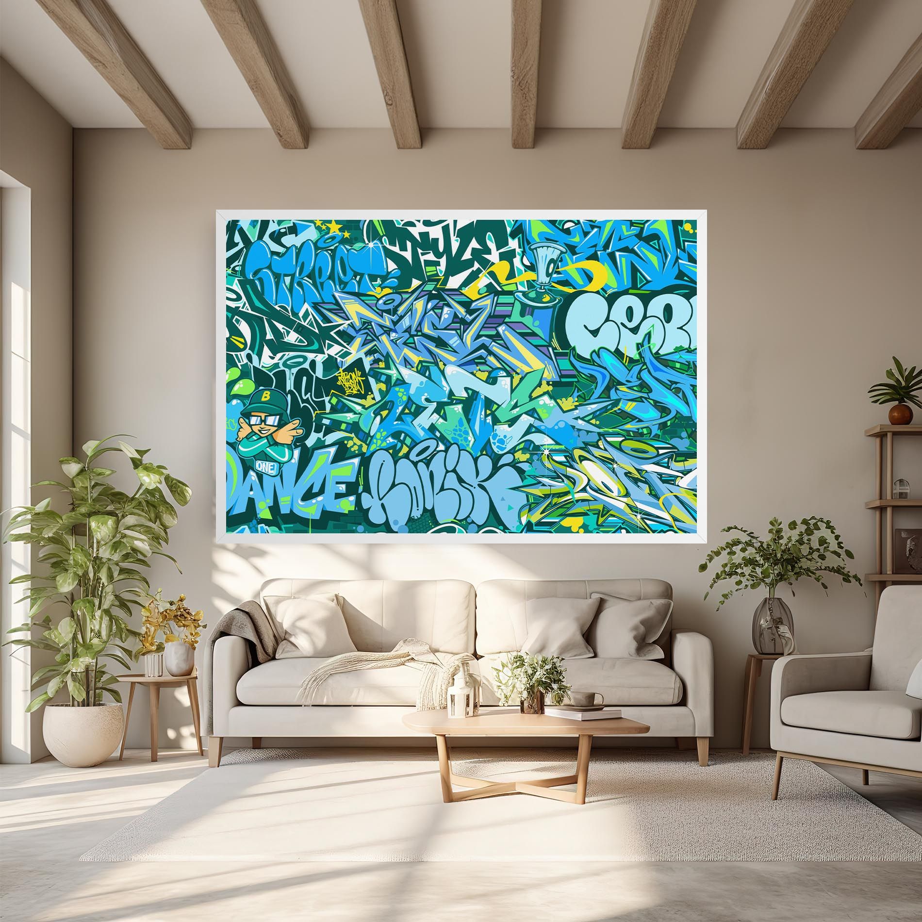 Be One Graffiti mockup 6