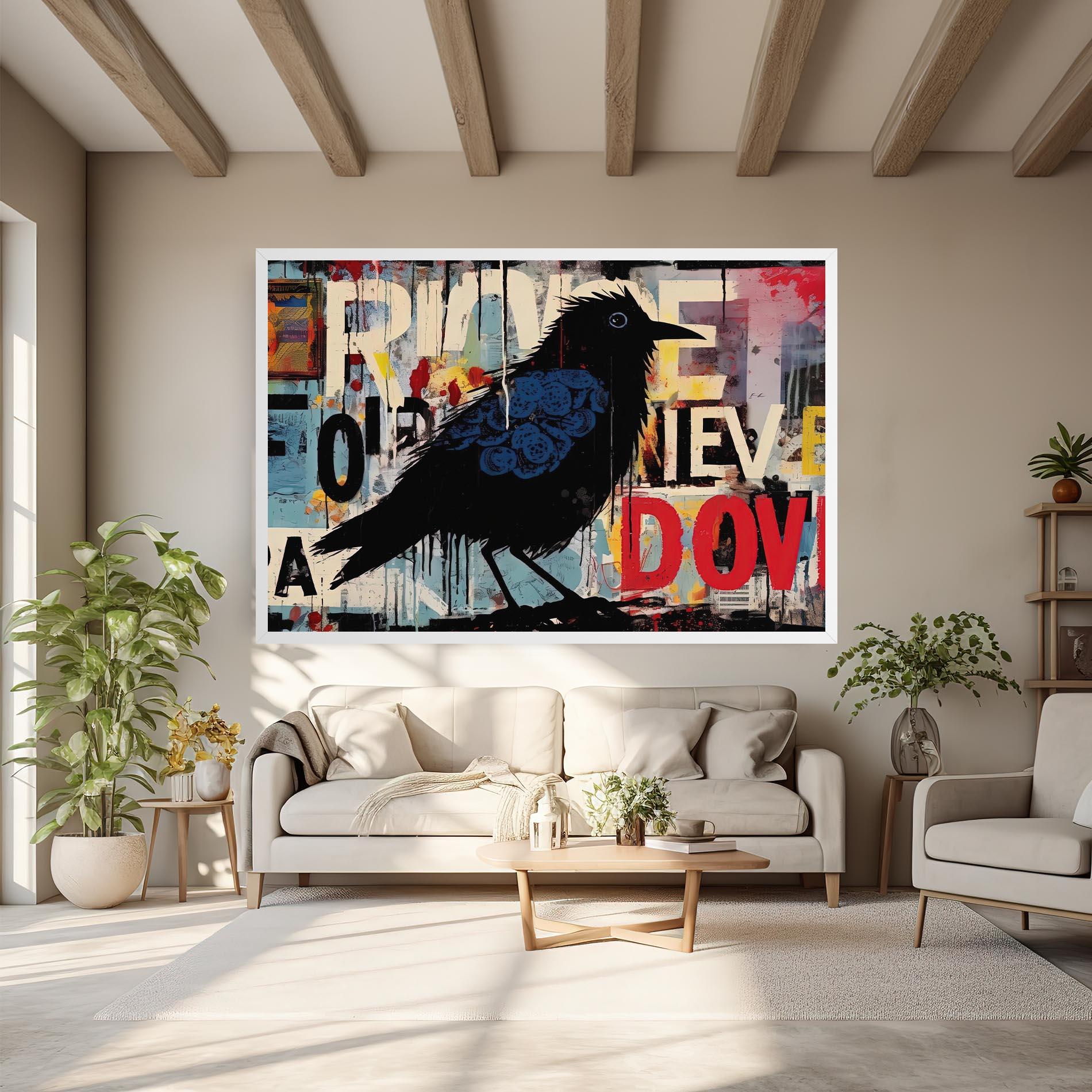 Tablou Canvas Bird Old Doodle mockup 6