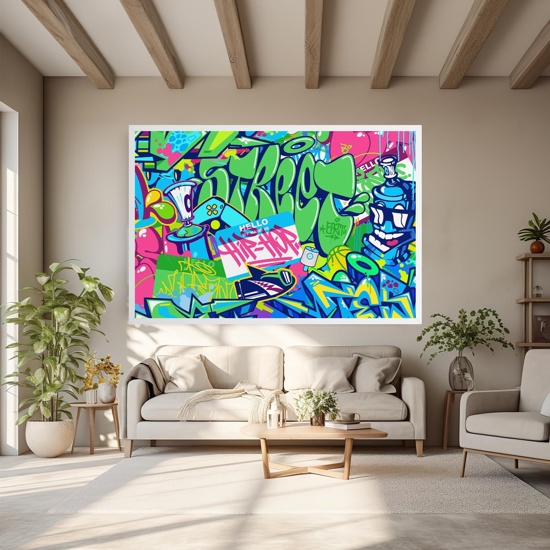 Tablou Canvas Colorful Hip Hop mockup 6