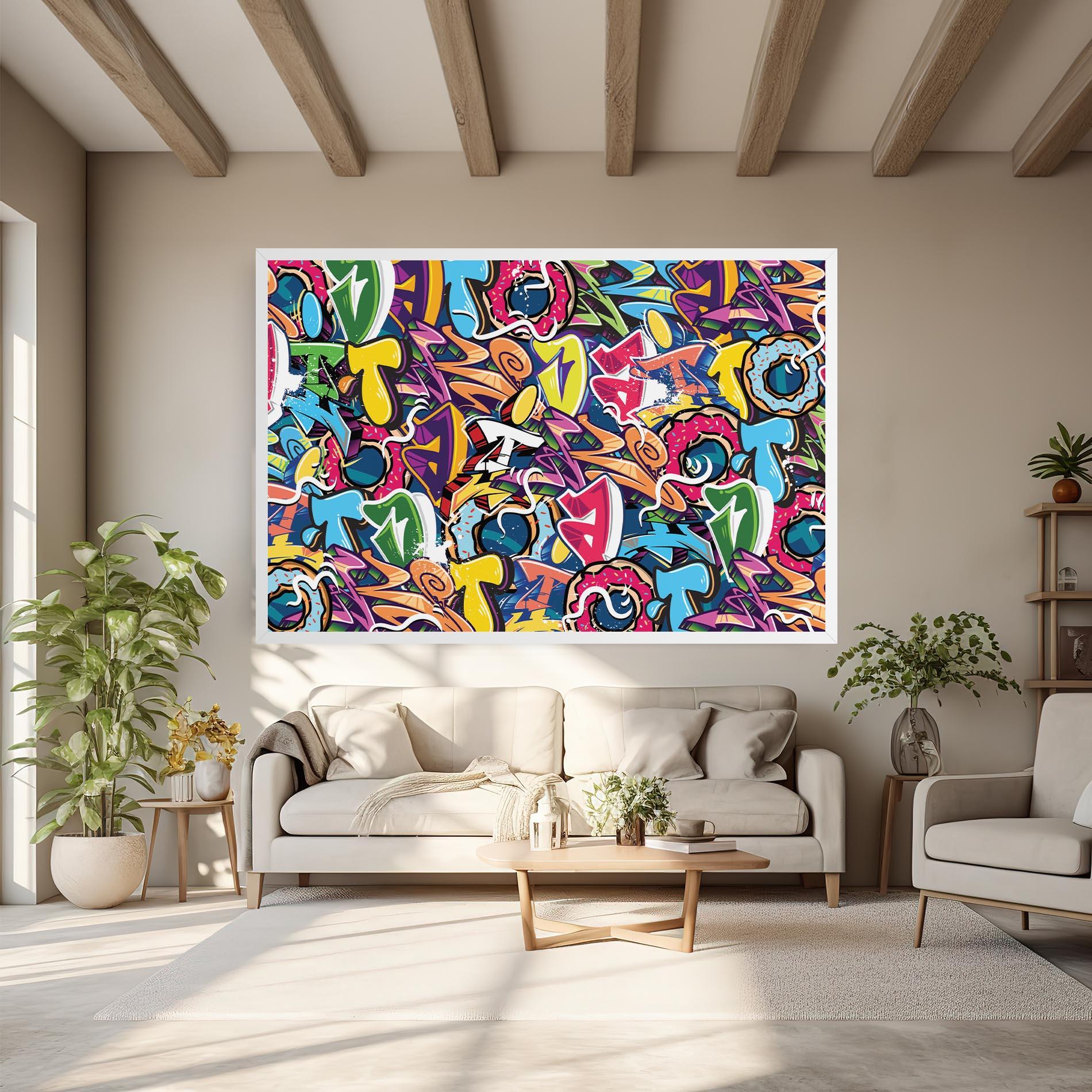 Tablou Canvas Graffiti Letters mockup 6
