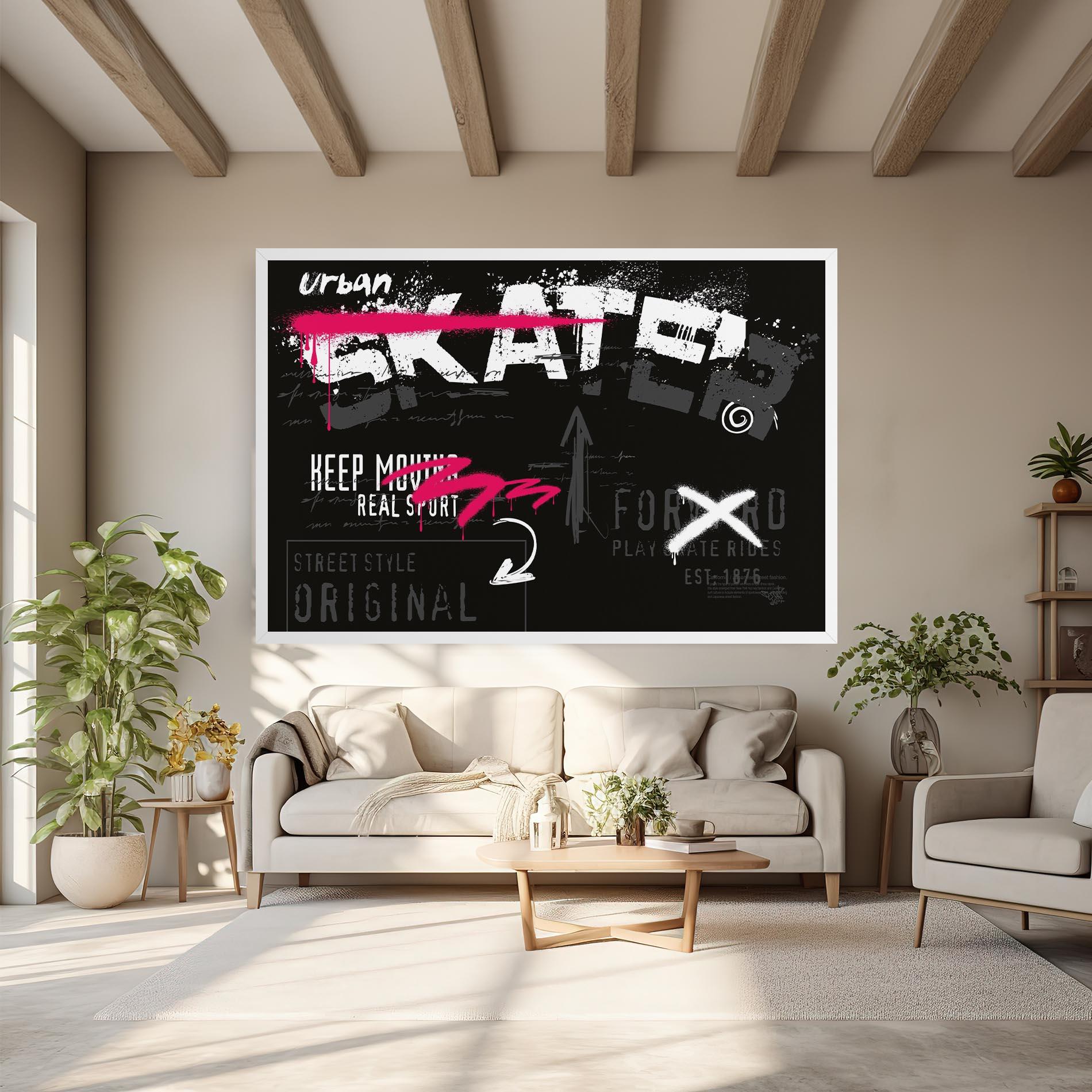 Tablou Canvas Skater Spray mockup 6