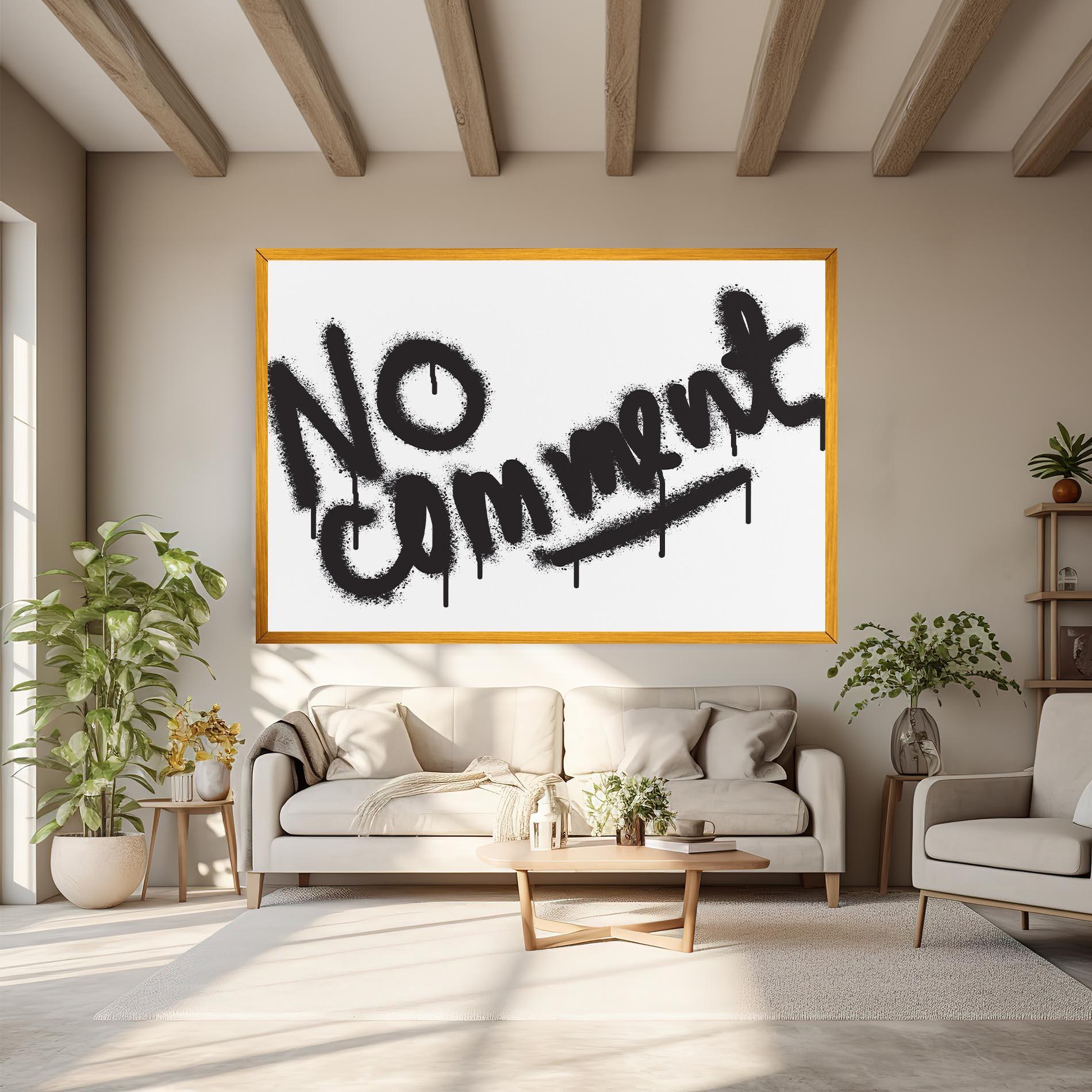 Tablou Canvas No Comment mockup 6
