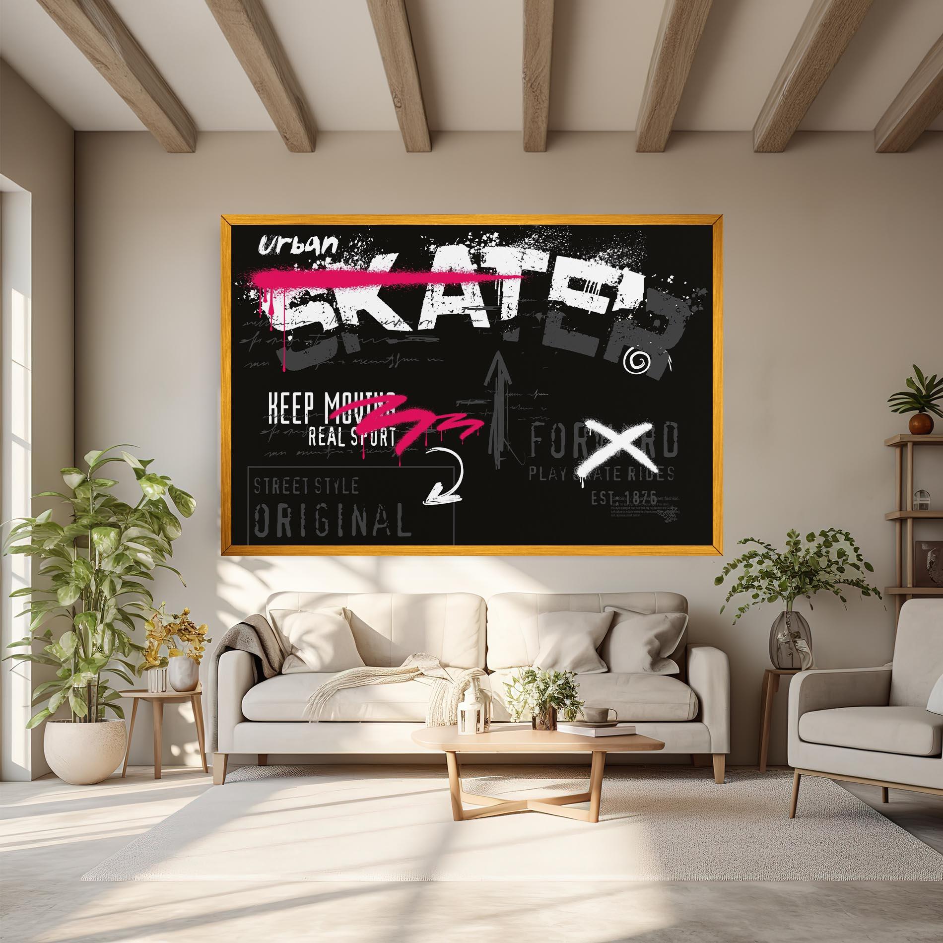 Tablou Canvas Skater Spray mockup 6