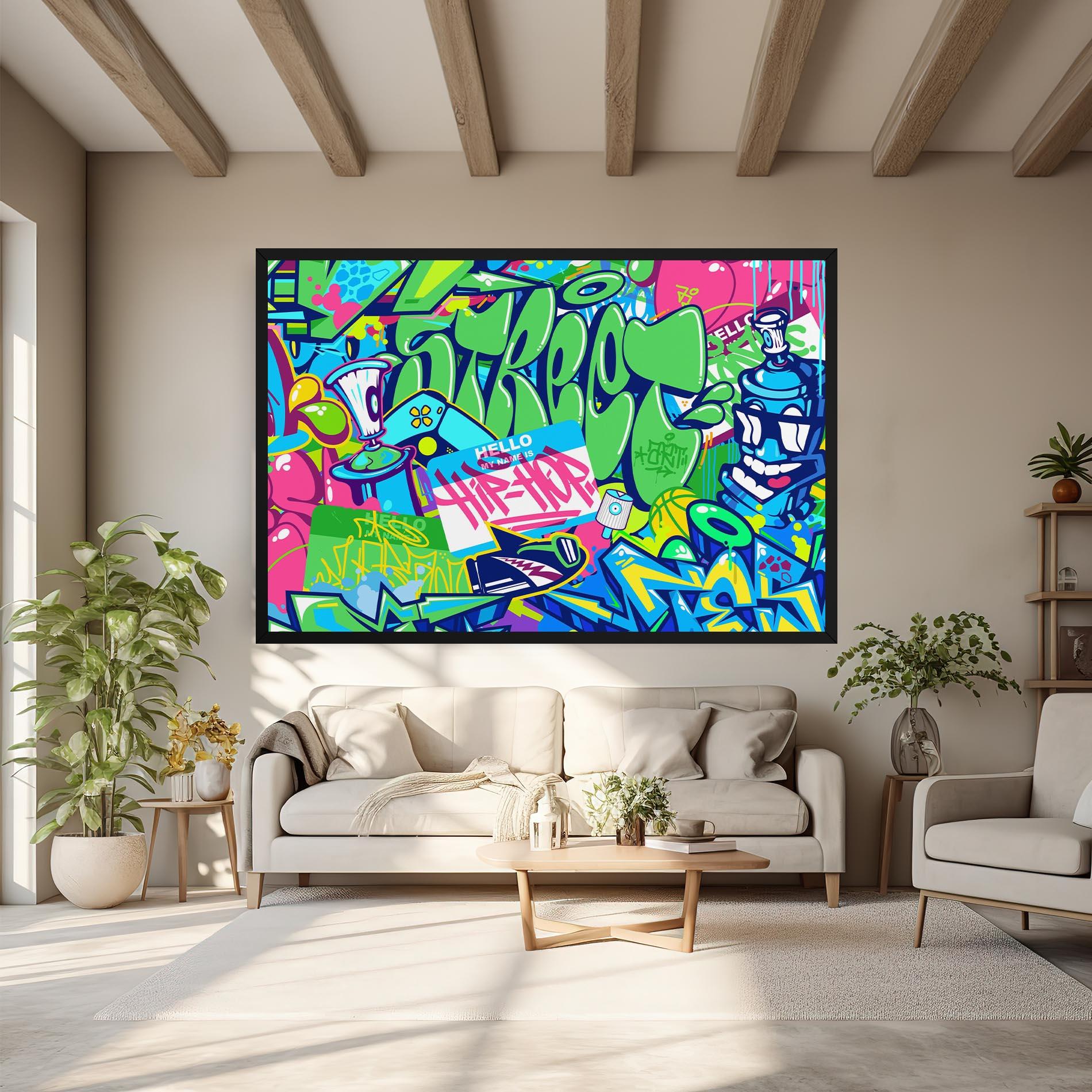 Tablou Canvas Colorful Hip Hop mockup 6