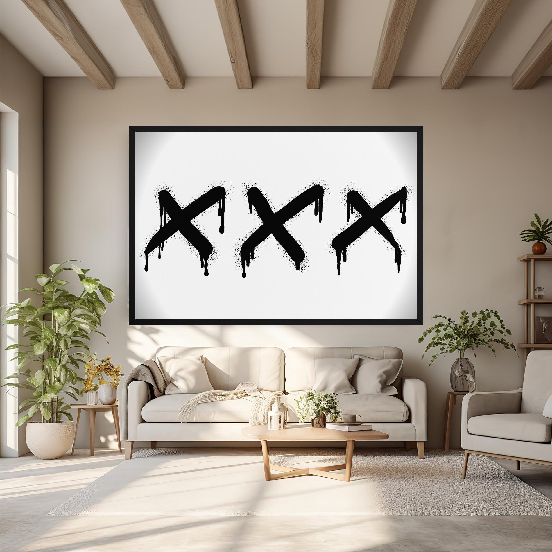 Tablou Canvas Grafiti X Spray mockup 6