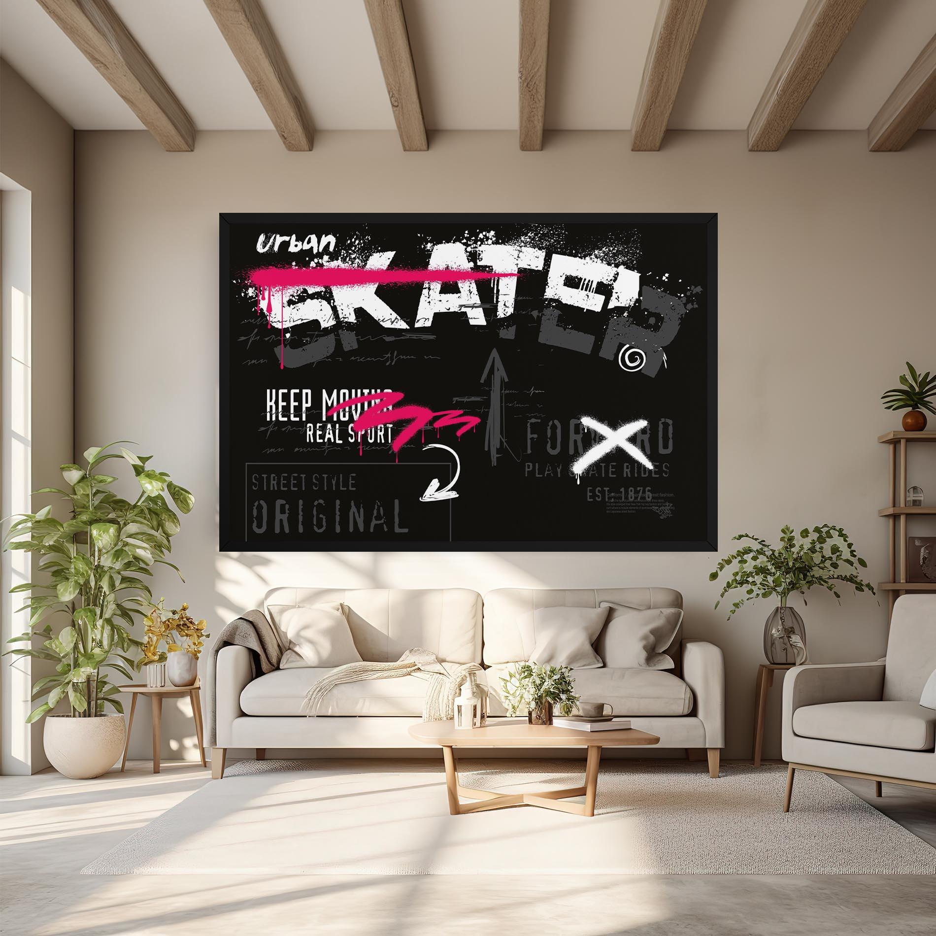 Tablou Canvas Skater Spray mockup 6