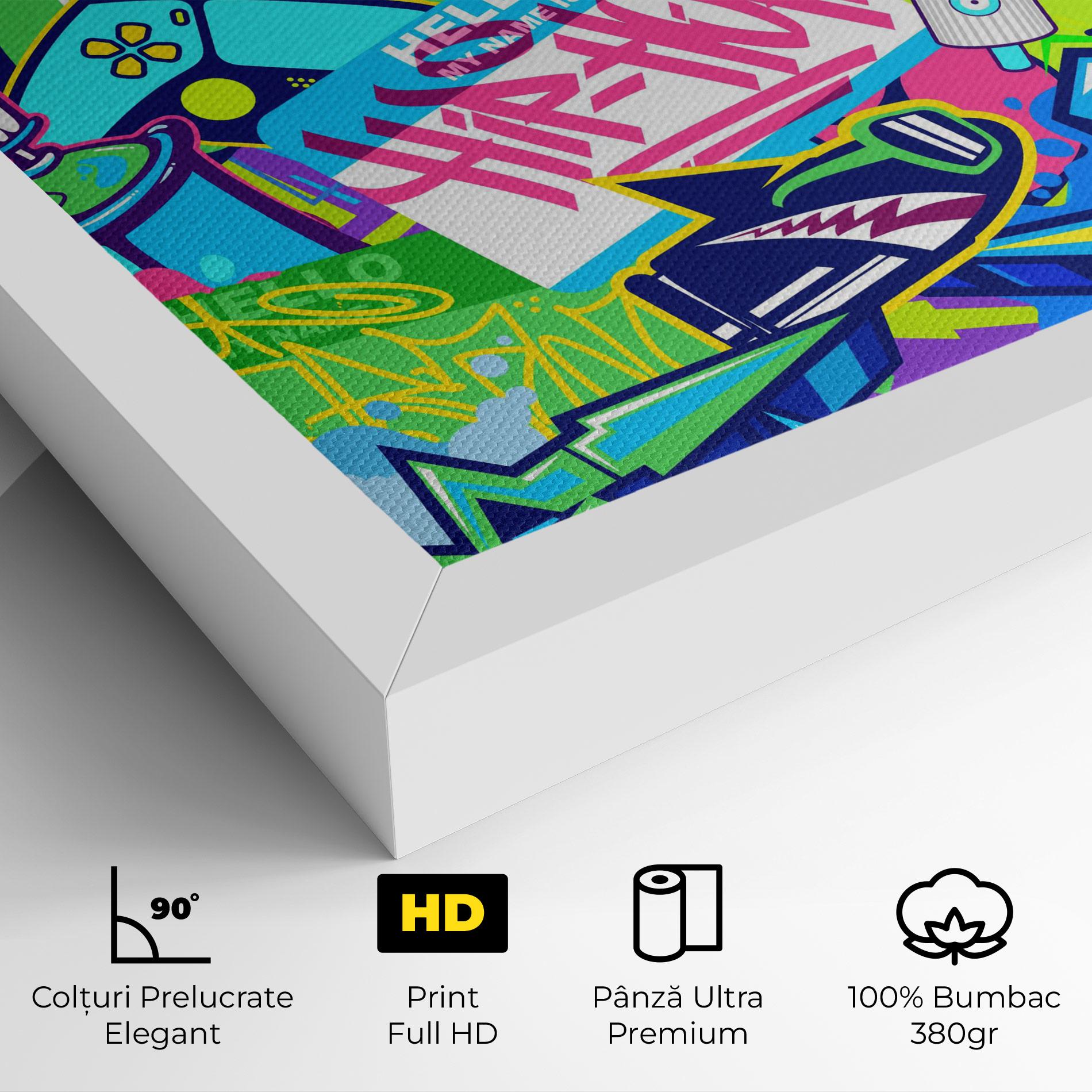 Tablou Canvas Colorful Hip Hop mockup 4