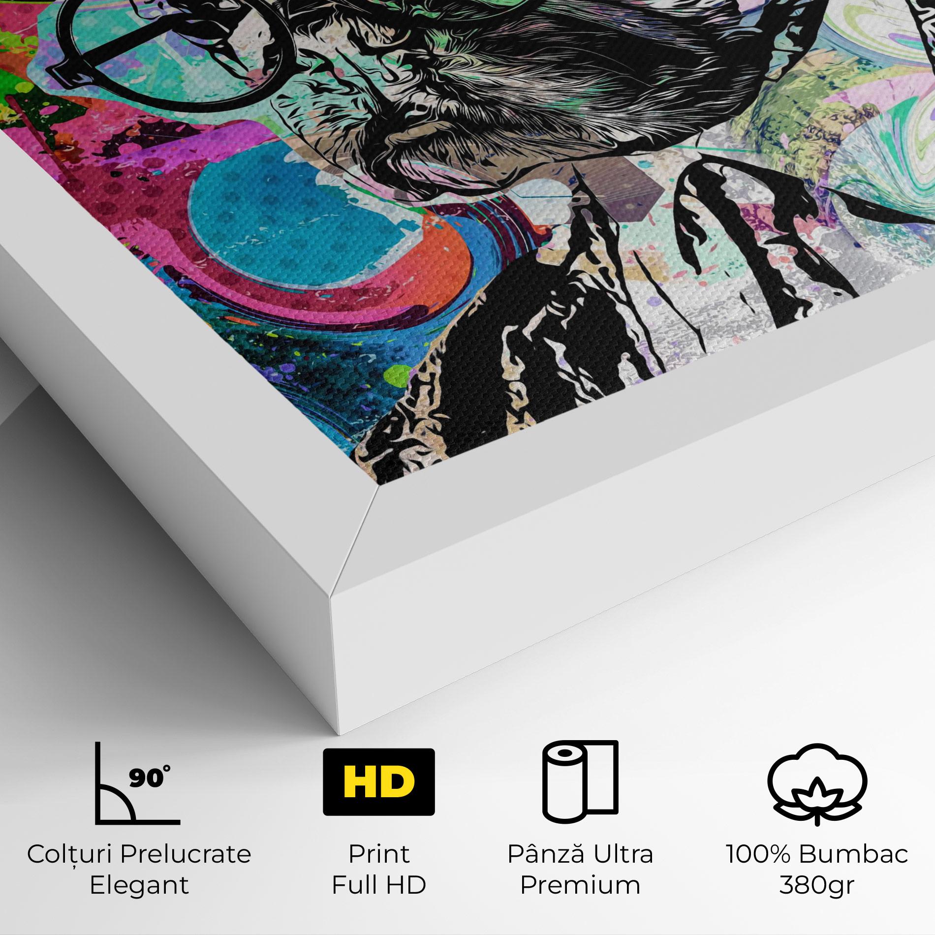 Tablou Canvas Graffity Bulldog mockup 4
