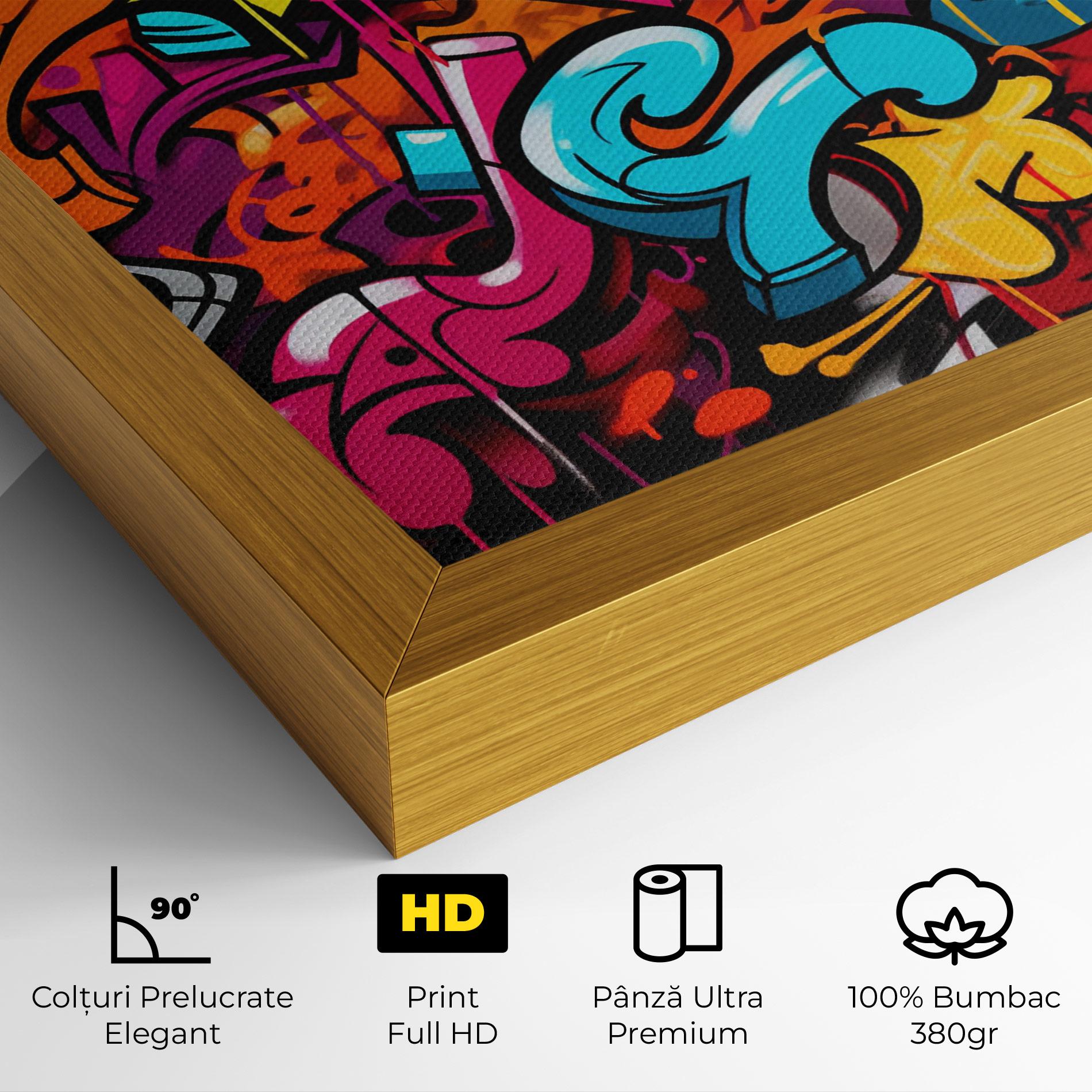 Tablou Canvas Abstract Graffiti mockup 4