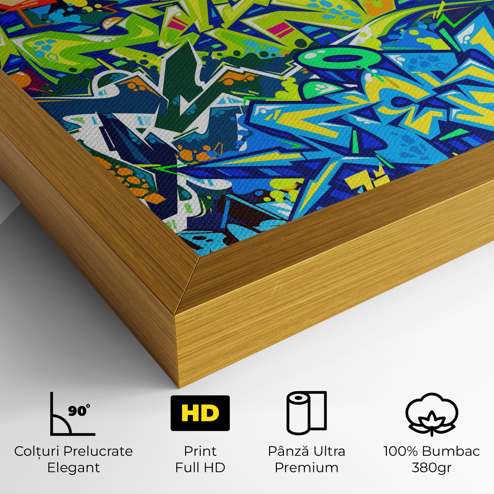 Tablou Canvas Colorful Graffiti mockup 4