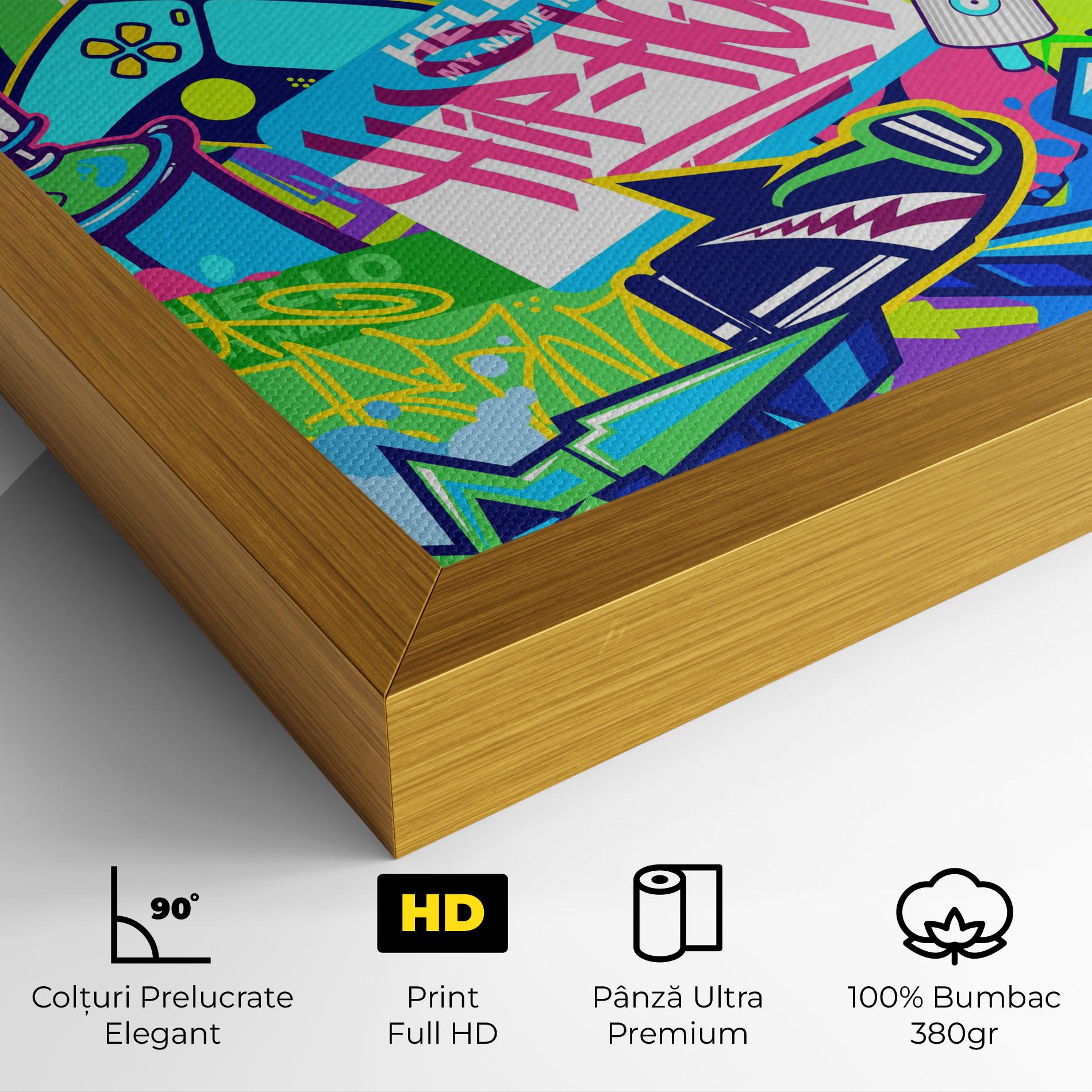 Tablou Canvas Colorful Hip Hop mockup 4