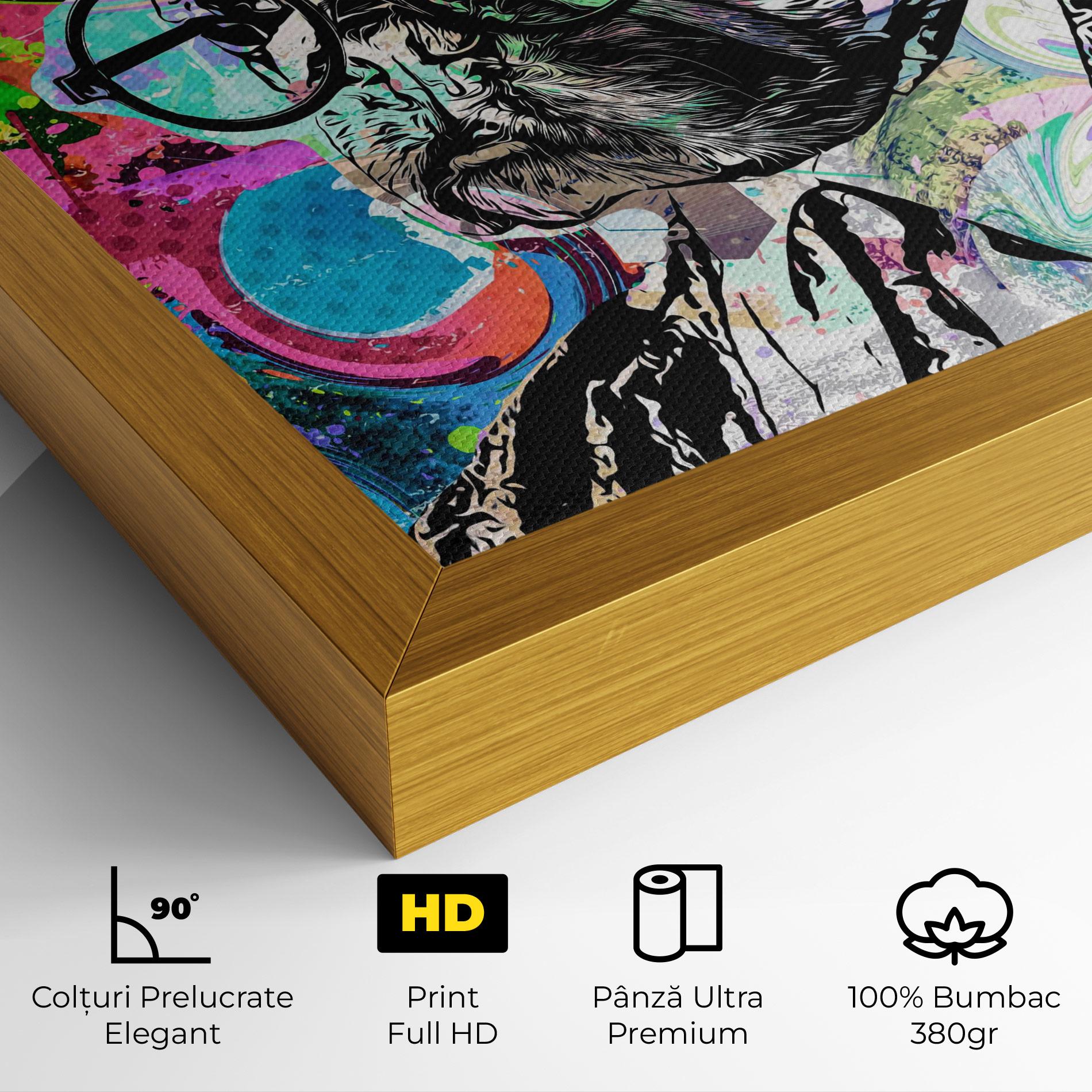 Tablou Canvas Graffity Bulldog mockup 4