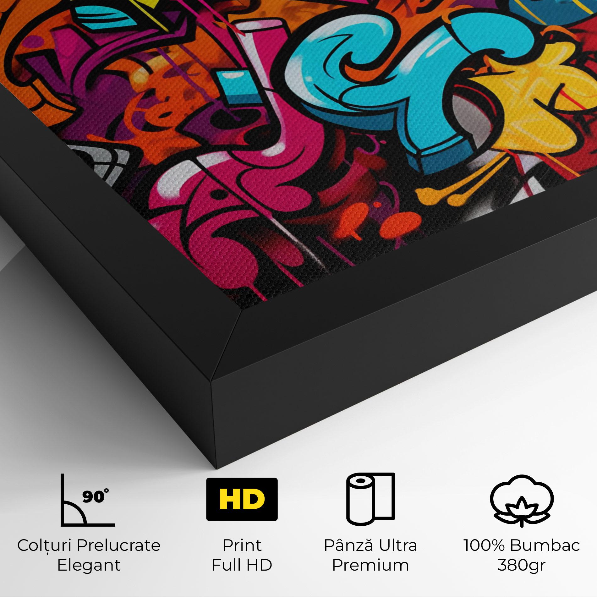Tablou Canvas Abstract Graffiti mockup 4