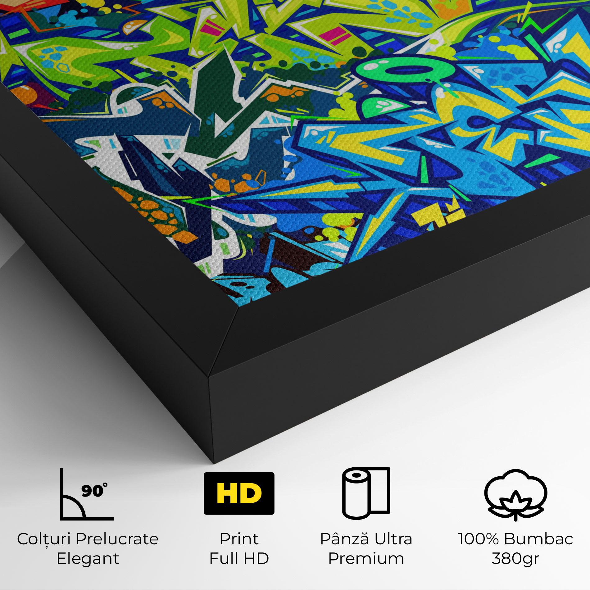 Tablou Canvas Colorful Graffiti mockup 4